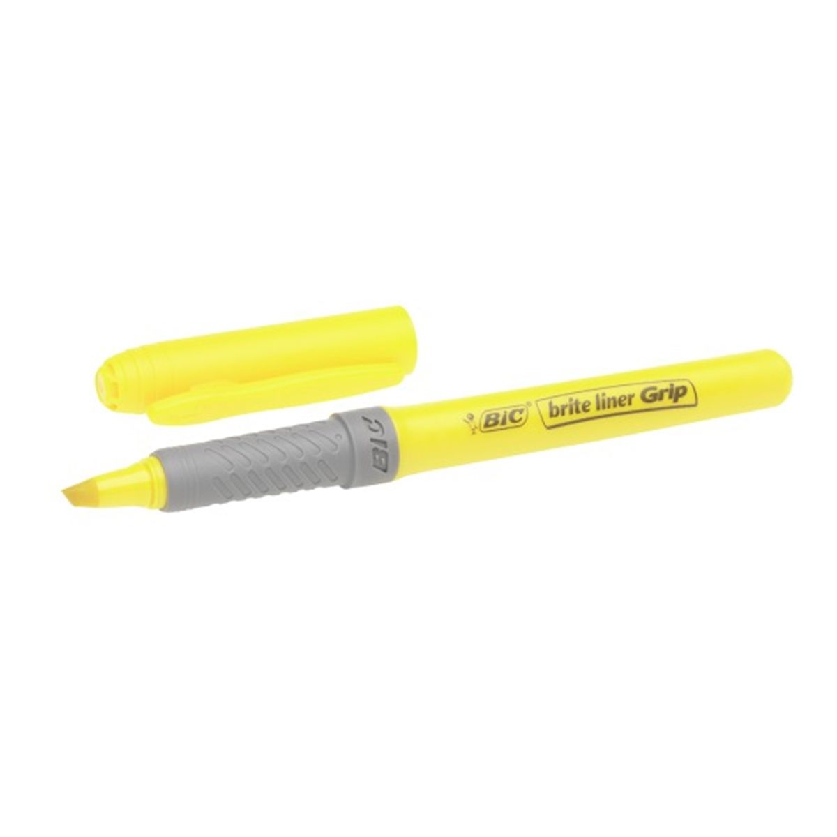 BIC overstregningspen Brite Liner Grip gul