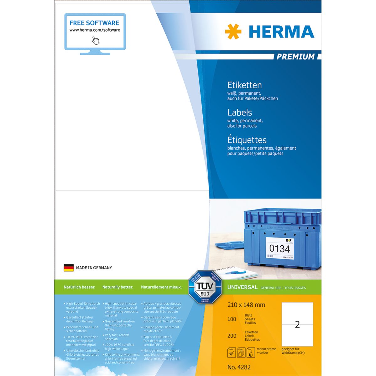 Herma etiket Premium 210x148 (200)