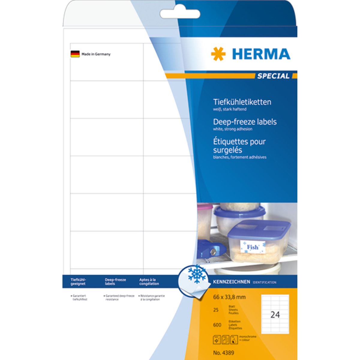 Herma etiket fryse 66x33,8 (600)