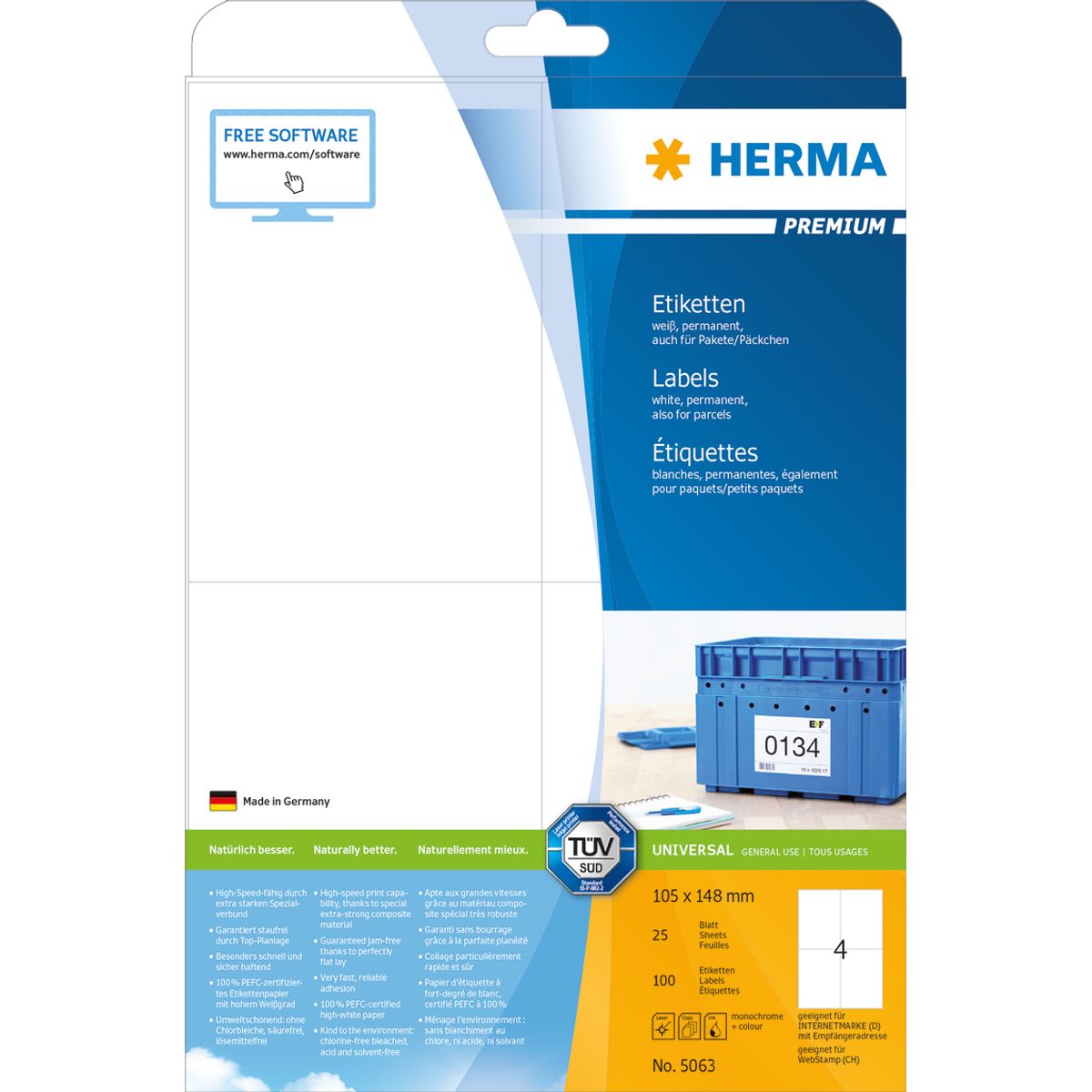 Herma etiket Premium 105x148,5 (100)