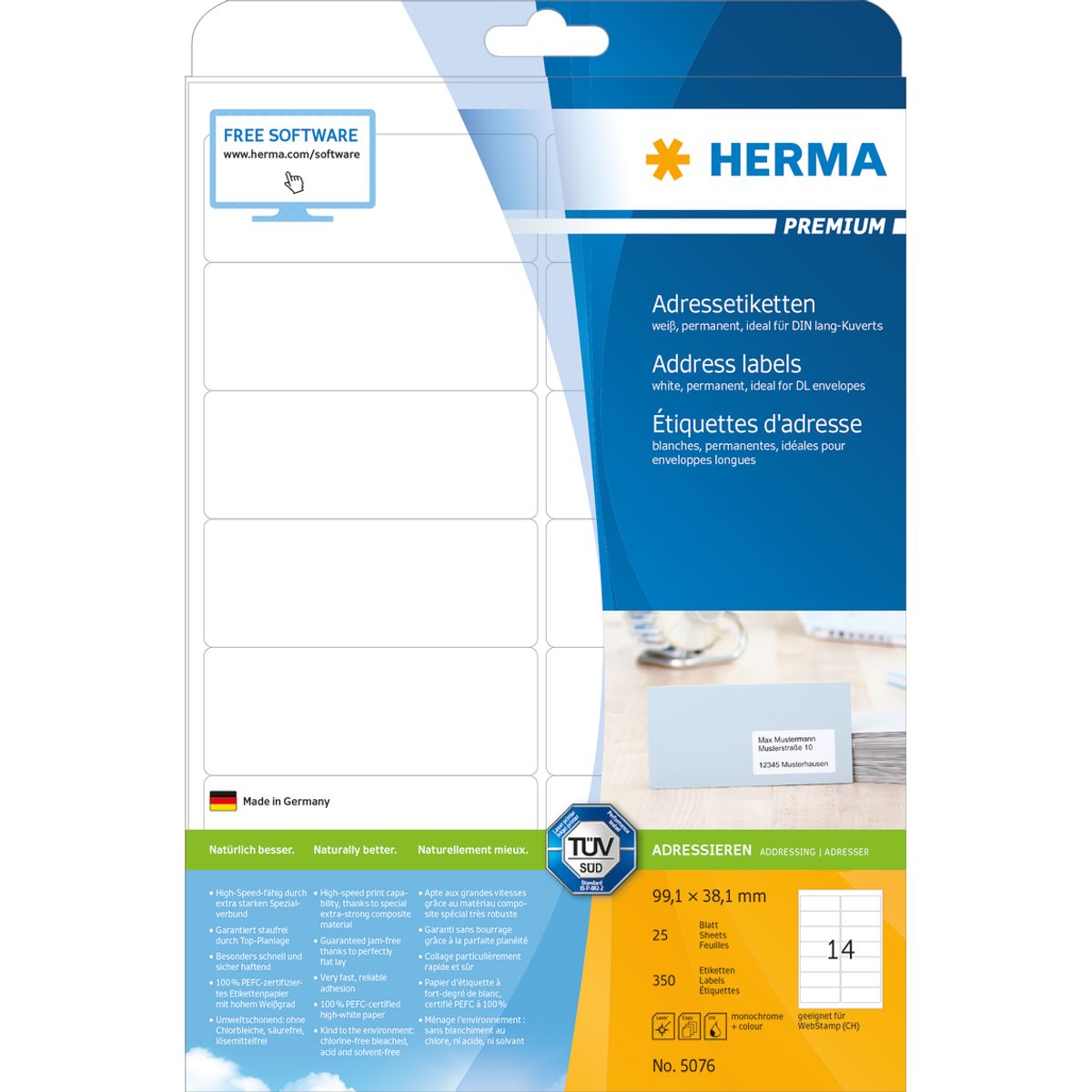 Herma etiket Premium 99,1x38,1 (350)