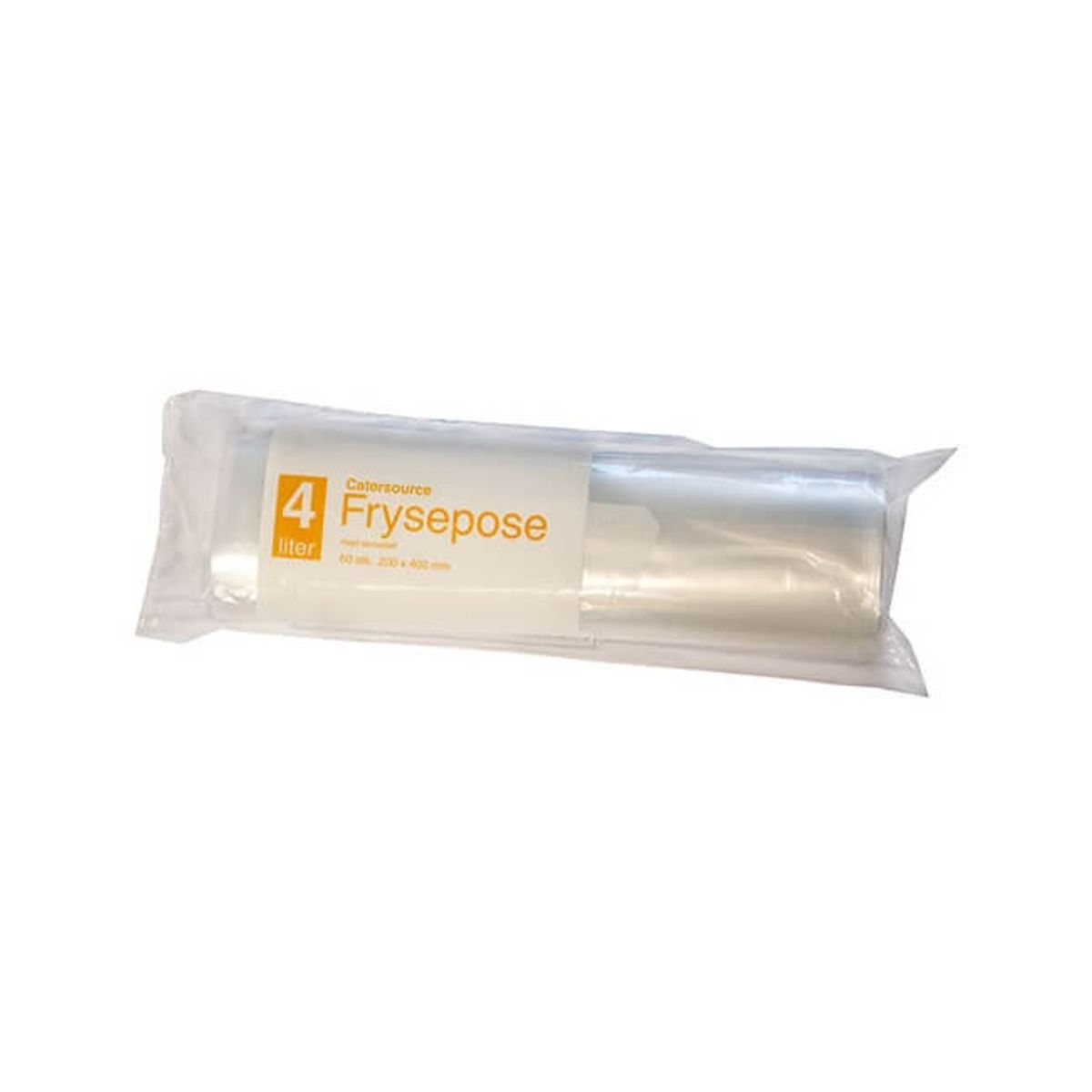 CaterSource LDPE frysepose med skrivefelt, 60 stk, 4 L