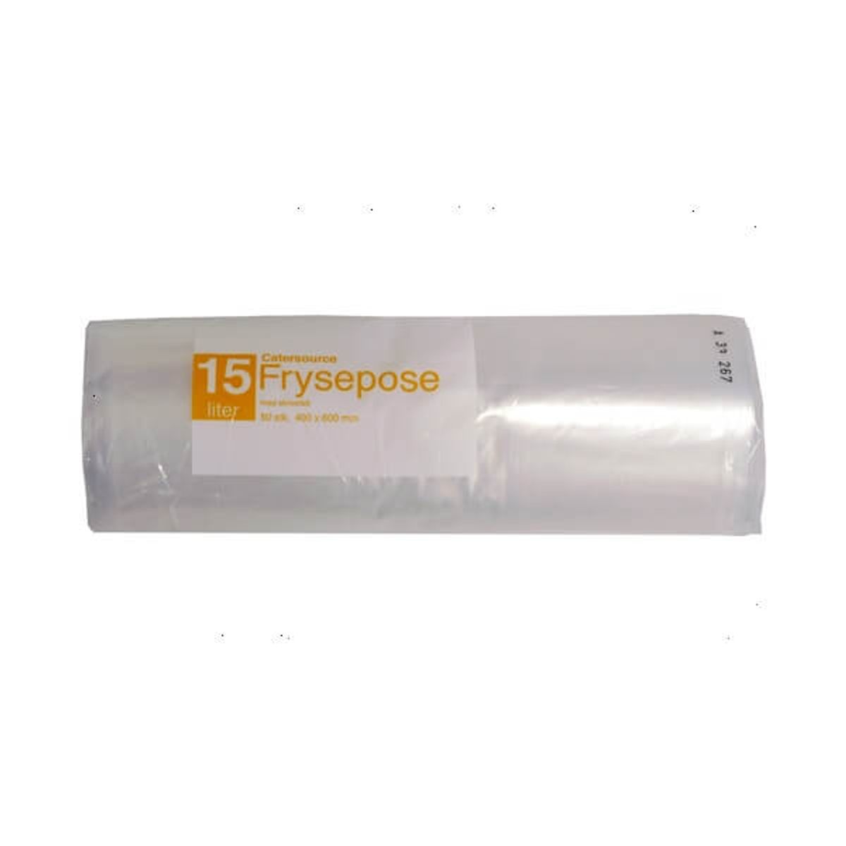 CaterSource, Frysepose 15 L, med skrivefelt, 50 poser, LDPE