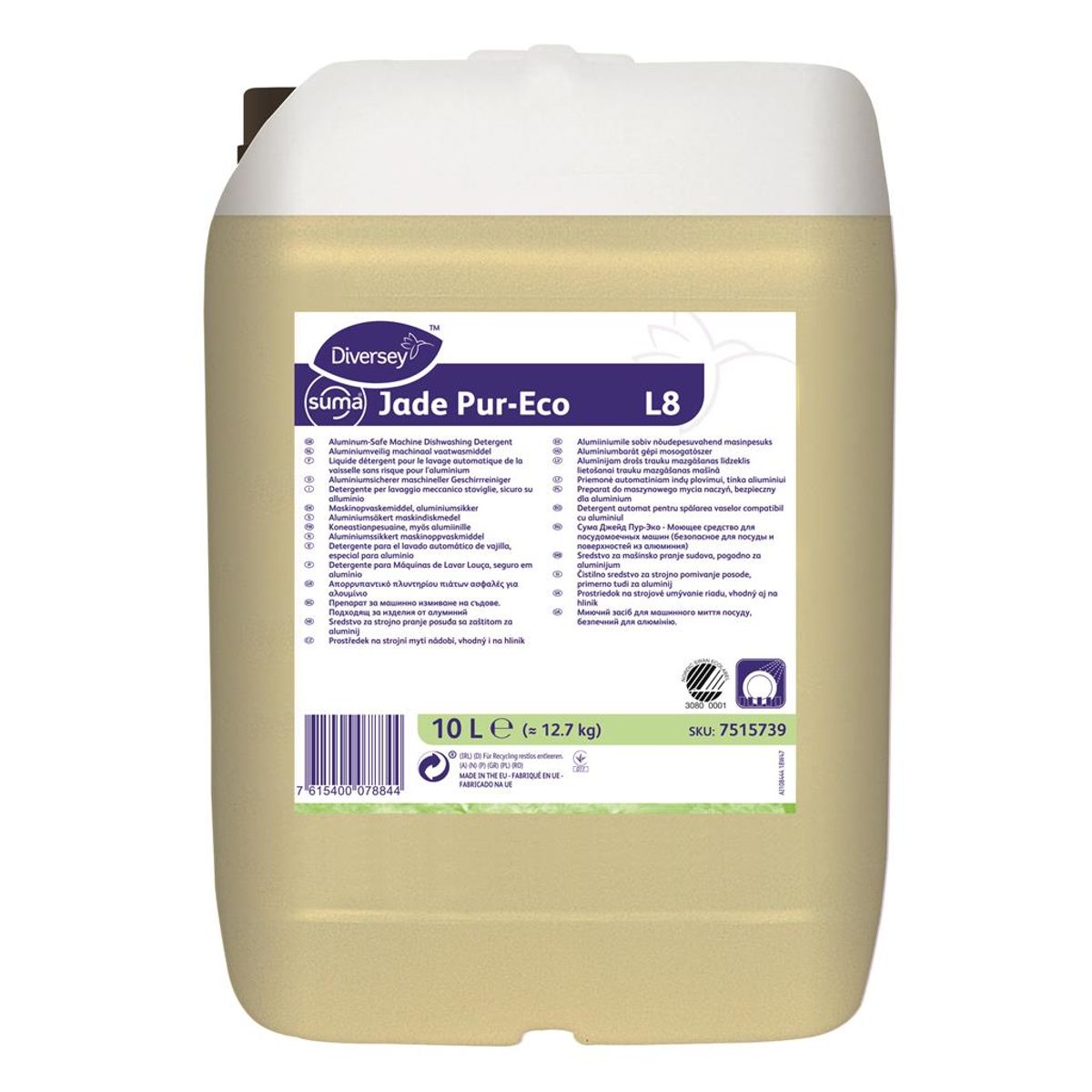 Suma Jade Pur-Eco L8, flydende maskinopvask u.klor, 10 L