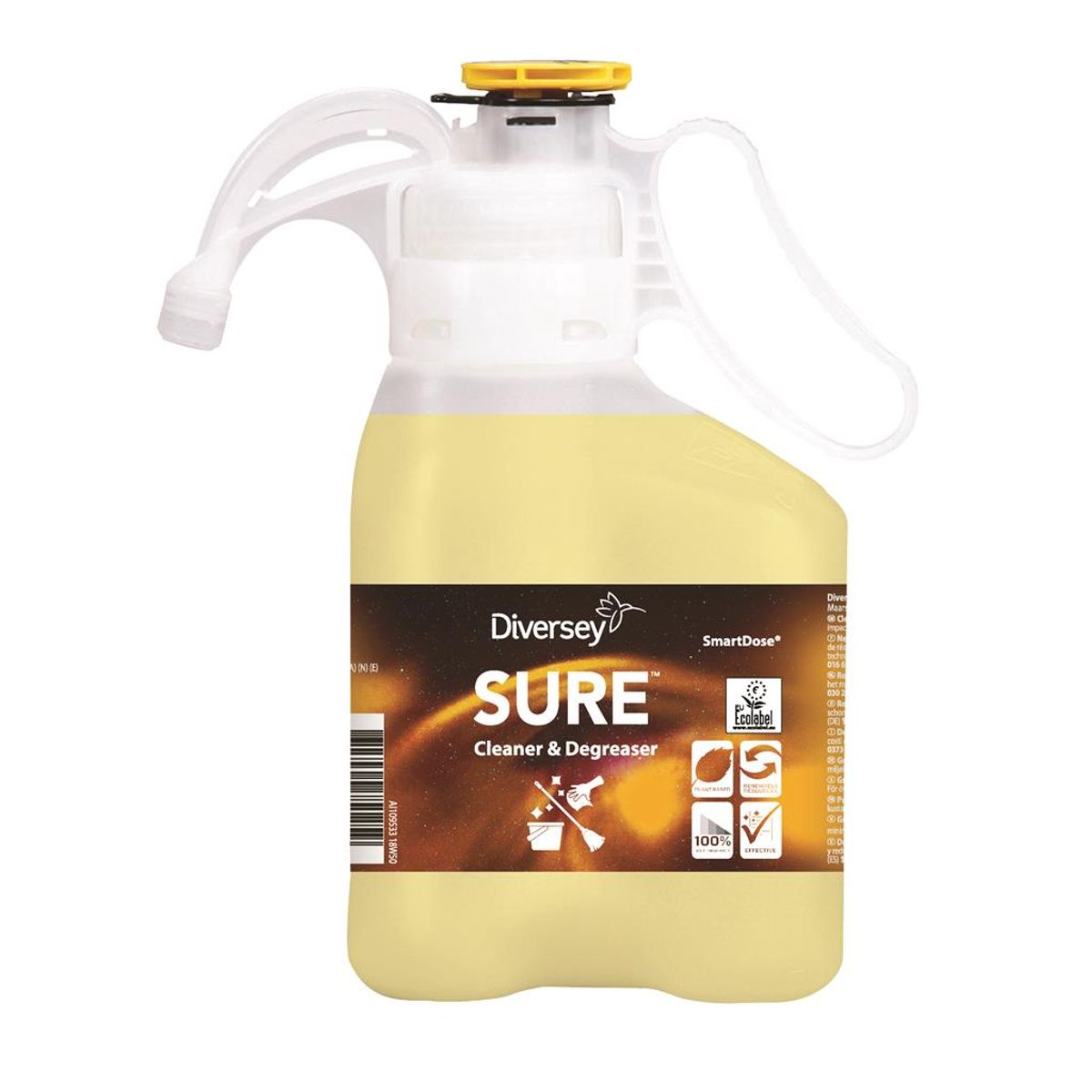 SURE Cleaner & Degreaser, plantebaseret grovrengøringsmiddel, SmartDose, 1,4 L