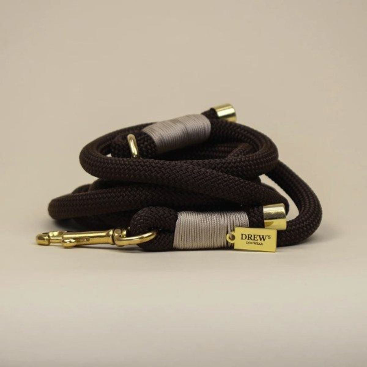 My First Leash // Justerbar og blød hvalpeline (espresso)