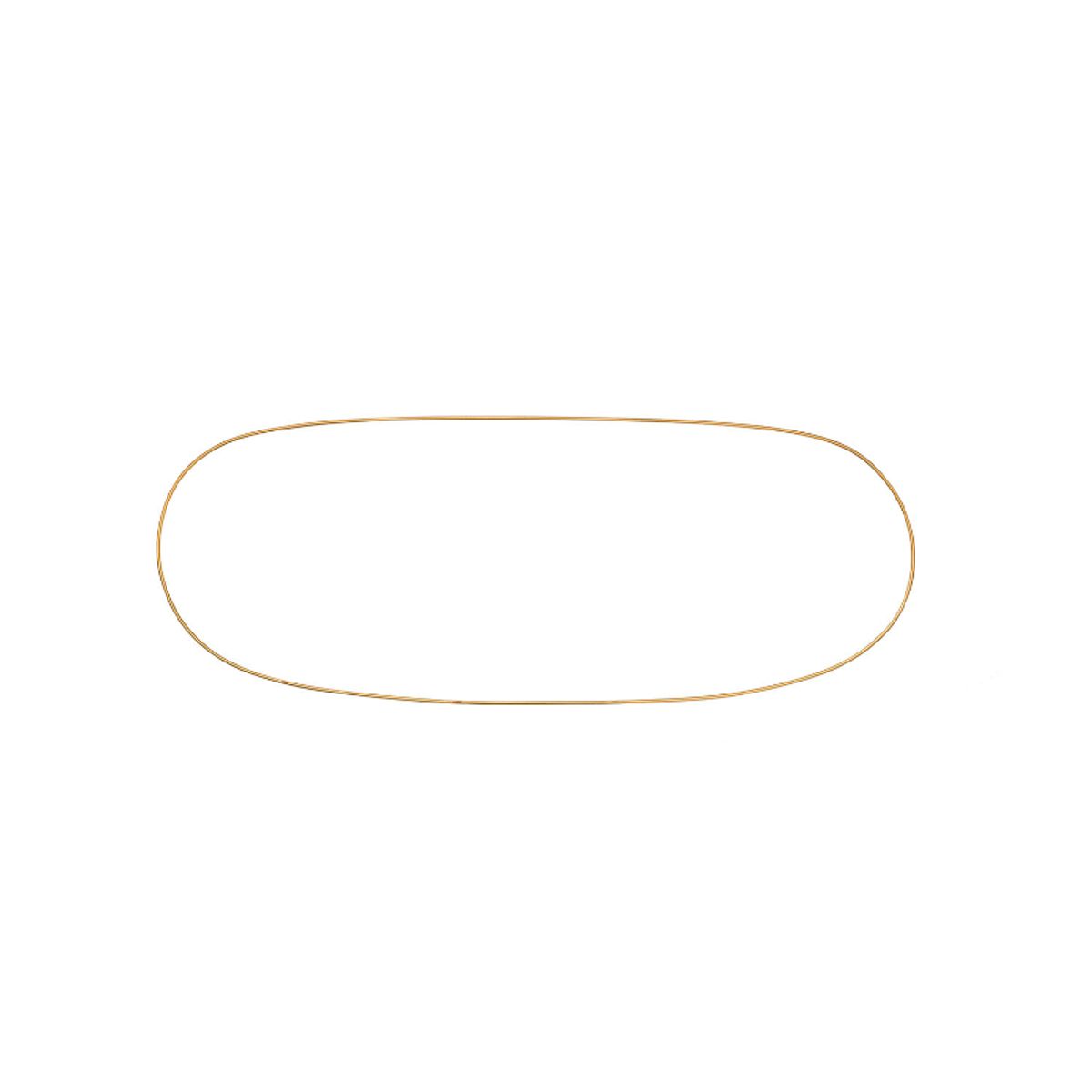 Bungalow Oval ring til dekoration - Guld - 80cm