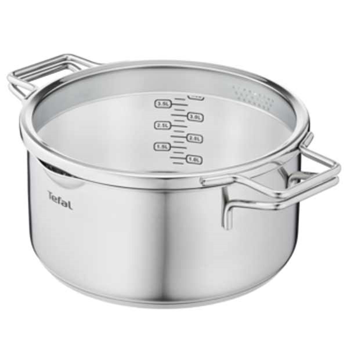 Tefal Nordica Gryde med glaslåg - 4,8 liter - H8524636