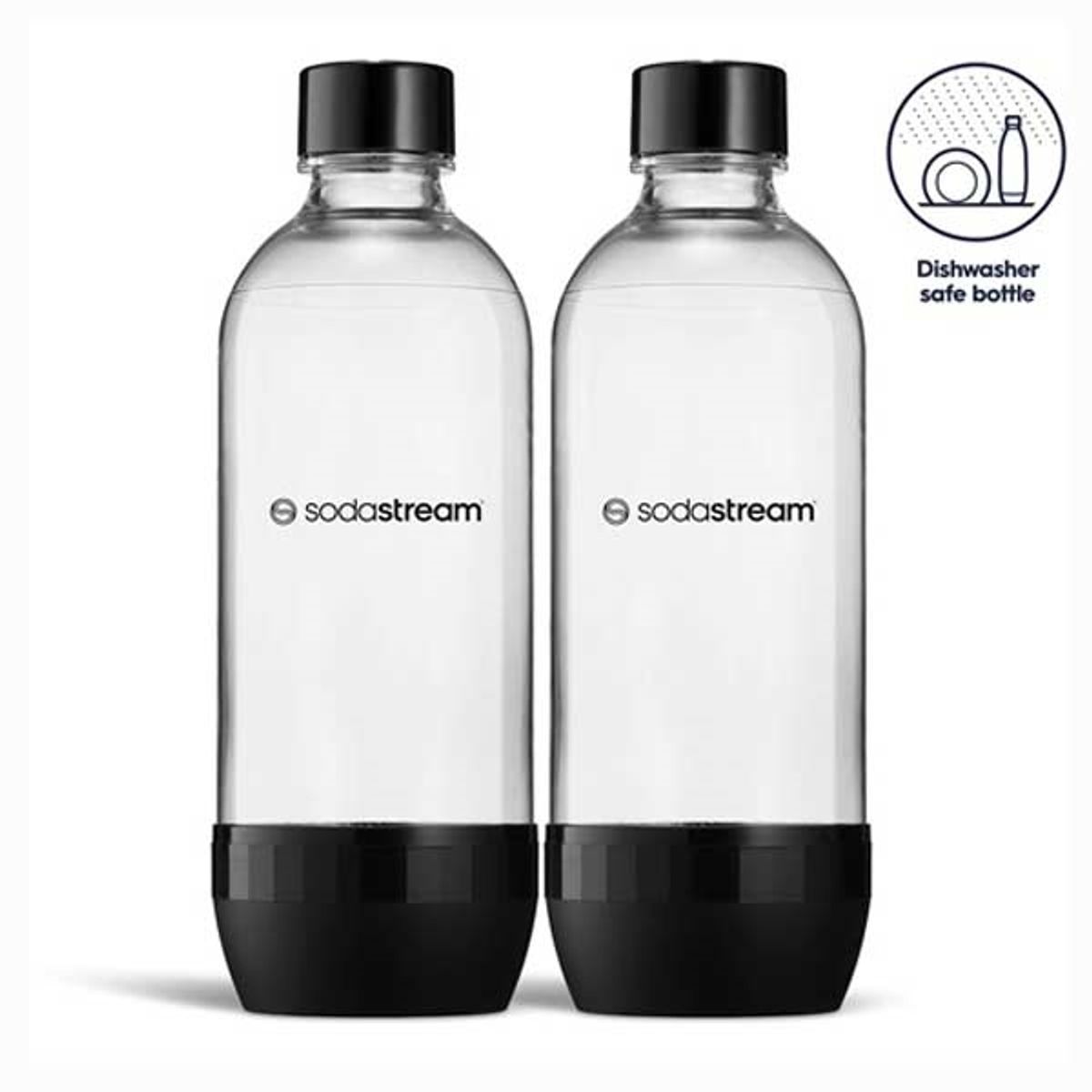 Sodastream Ekstra flasker 2x1 Liter - Tåler opvaskemaskine