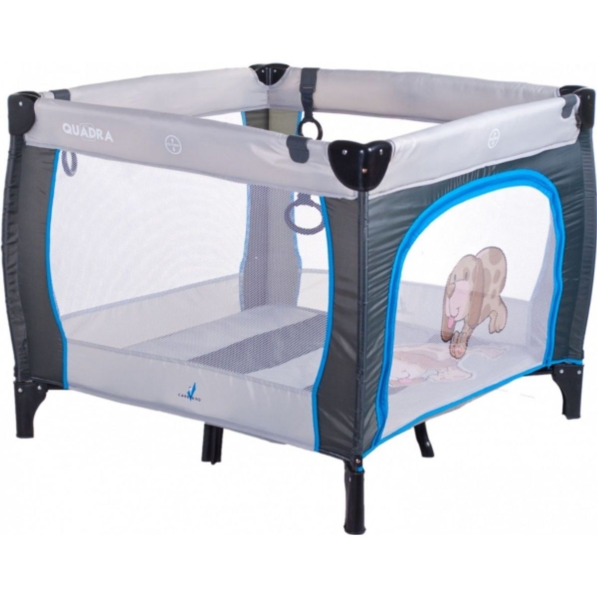 Caretero Playpen Quadra Gray