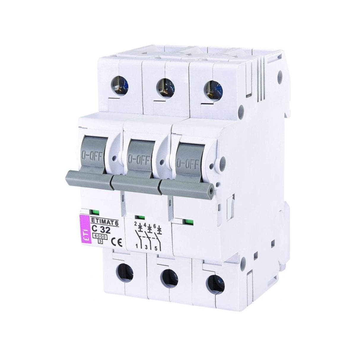 Eti-Polam Current Circuit Breaker 3P C 32A (002145519)