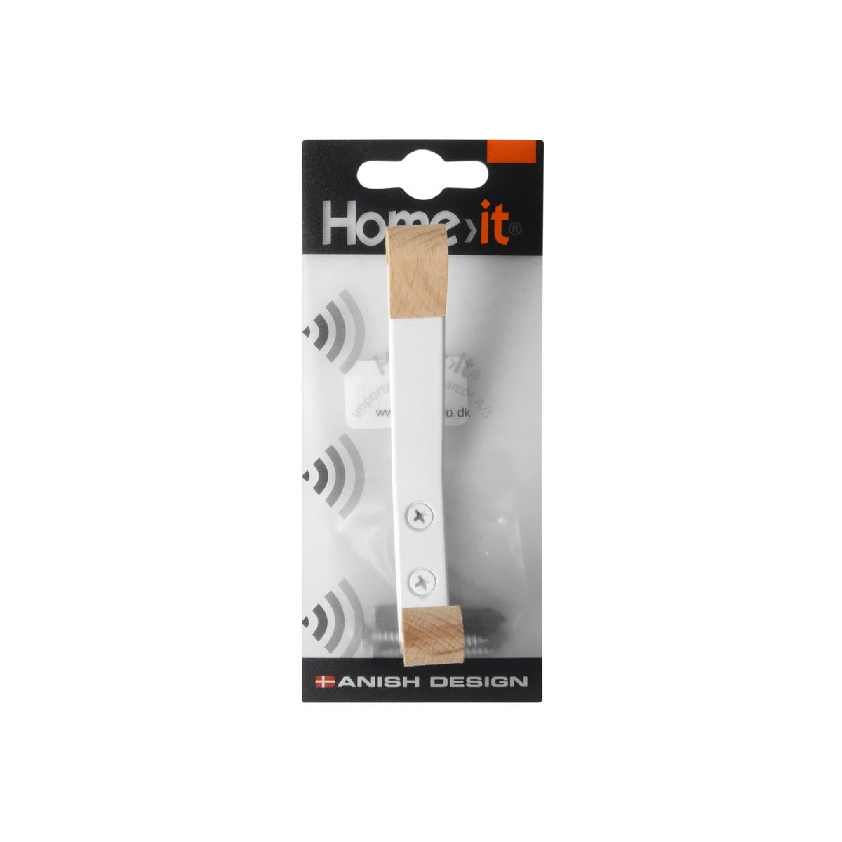 Home>It® Dobbelt Knage 1,5 × 5,5 X 12 Cm Bøgetræ Hvid