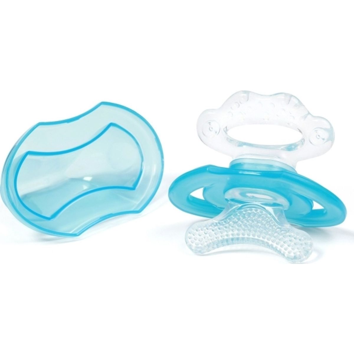 Babyono 1008/01-Silicone-Teether Til Baby T-Blue