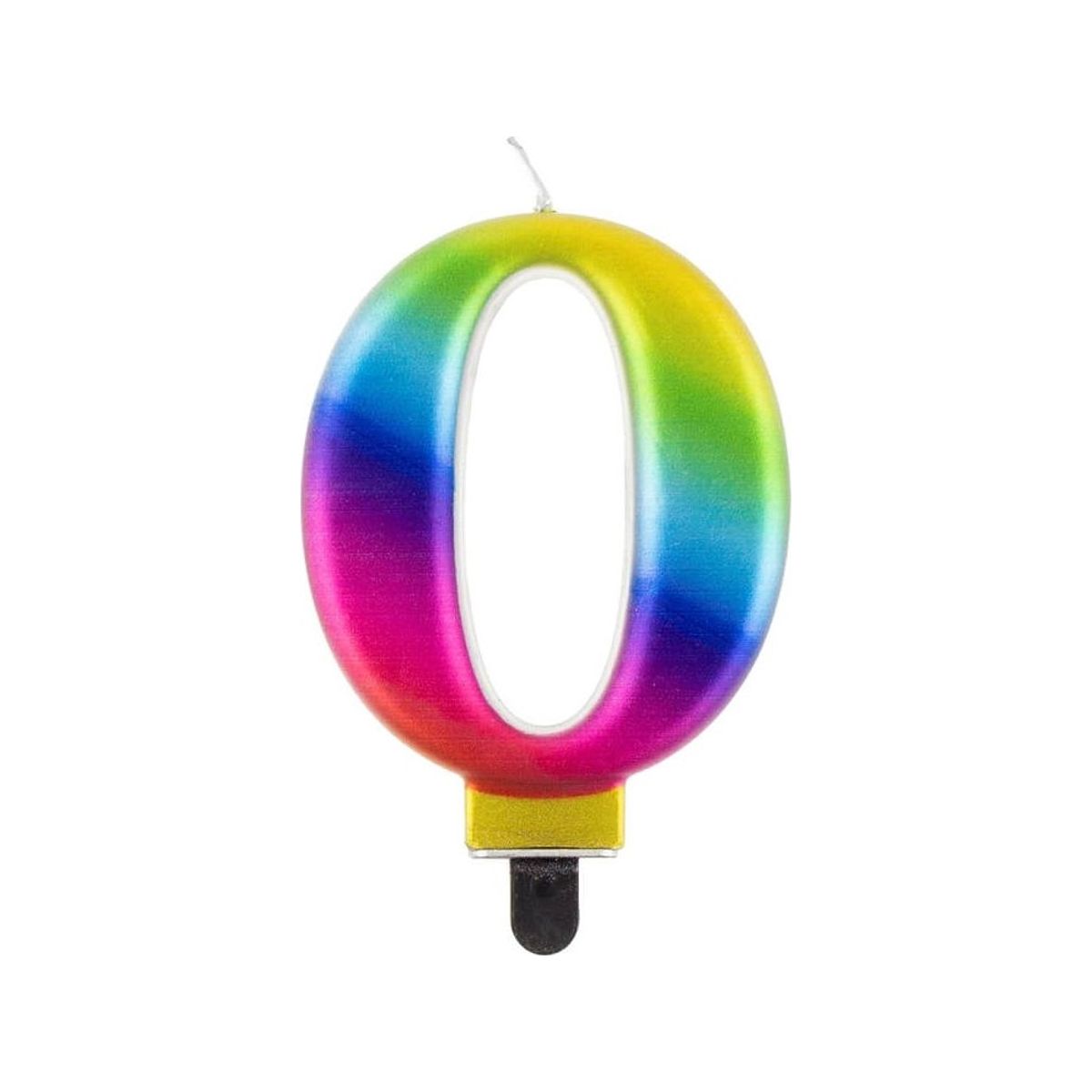 Godan Fødselsdagslys "0" Multicolour 8Cm