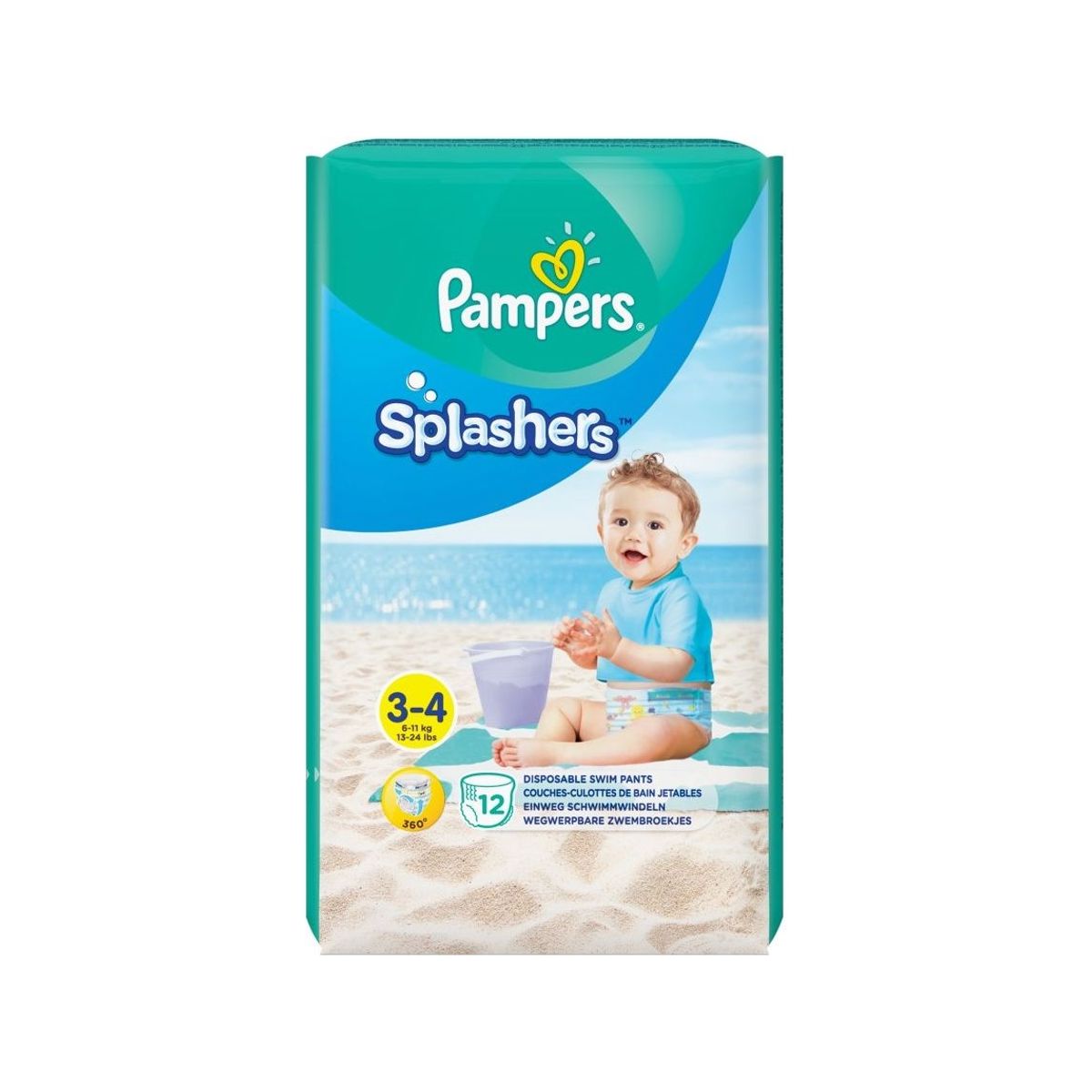 Pampers Pants Splasher Carry Pack Size 3, 12 Pcs, 81754601