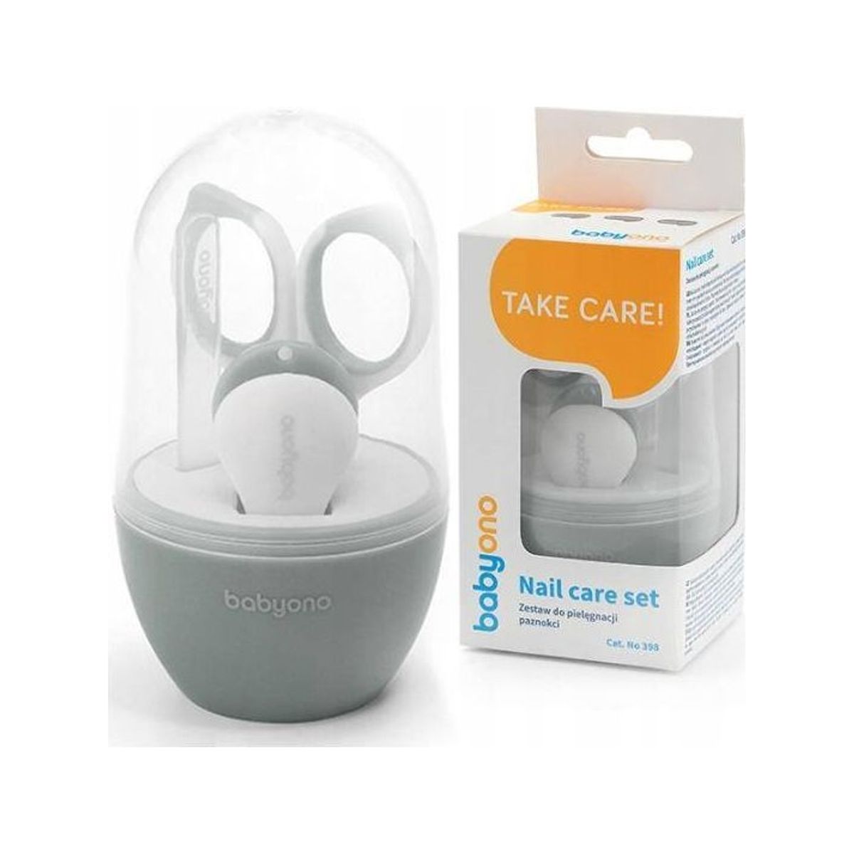 Baby Ono 398/03 - Nail Care Kit For Children And Babies Gray