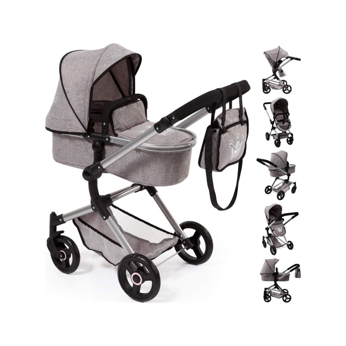 Bayer Combi Trolley Deep / Pushchair Gray 18410