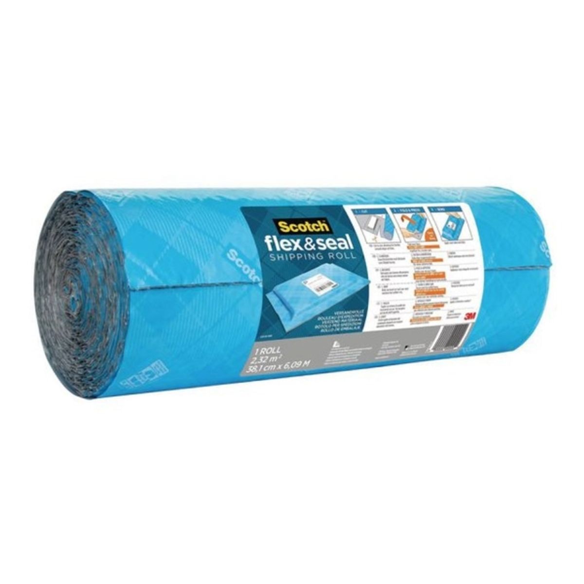 Forsendelsesemballage Scotch Flex & Seal Shipping Roll, 38 Cm X 6 M