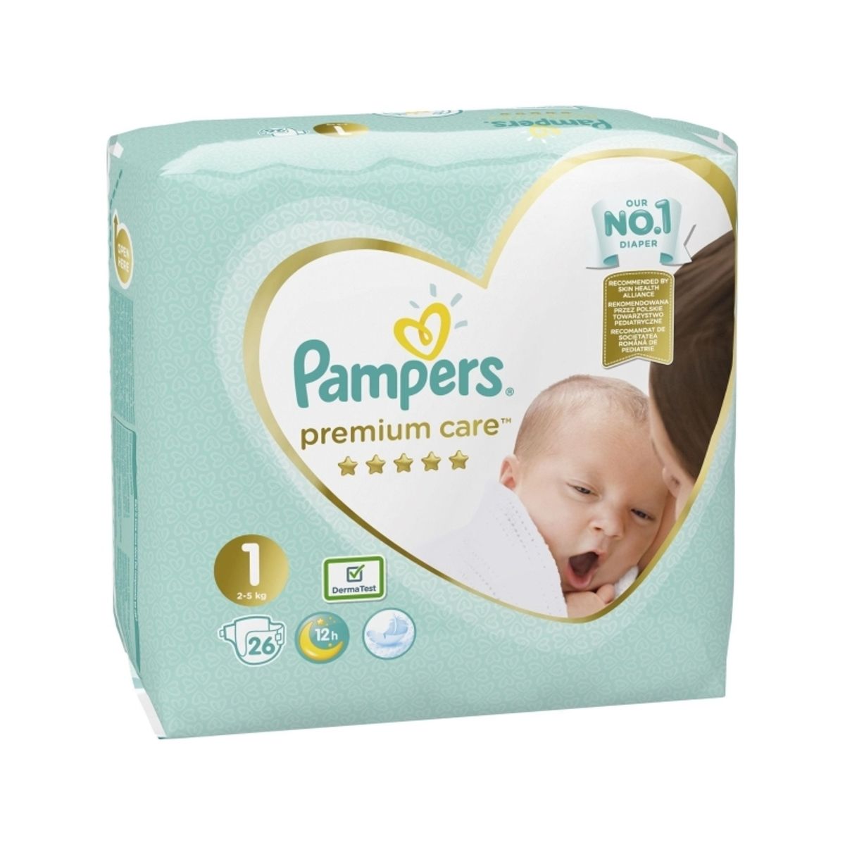 Pampers Premium Care 1-Bleer, 2-5 Kg, 26 Stk.