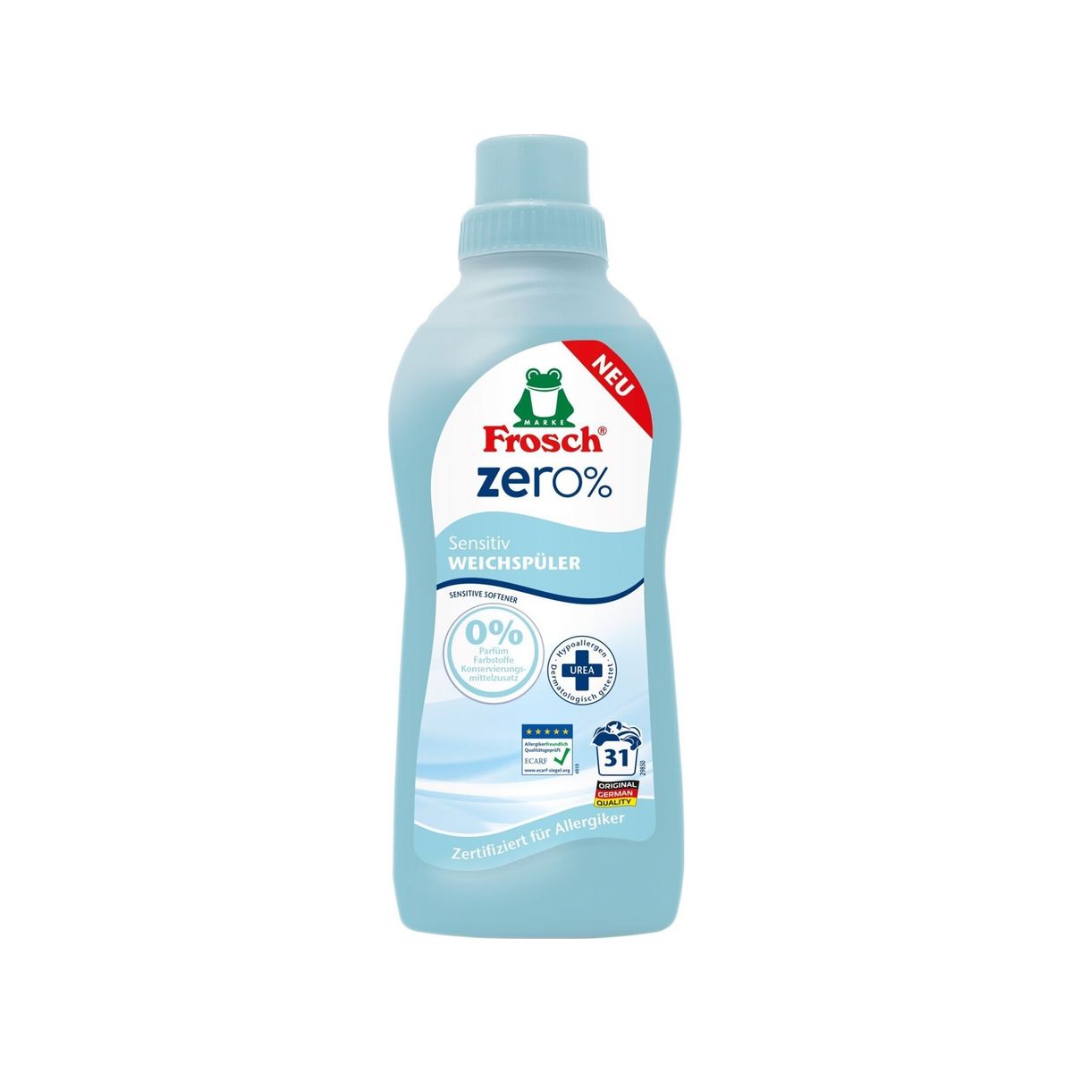 Frosch Blødgøringsmiddel Frosch Zero 750 Ml