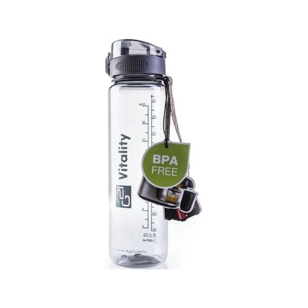 G21 Bottle G21 1 Liter With A Measure Bpa Free Gray