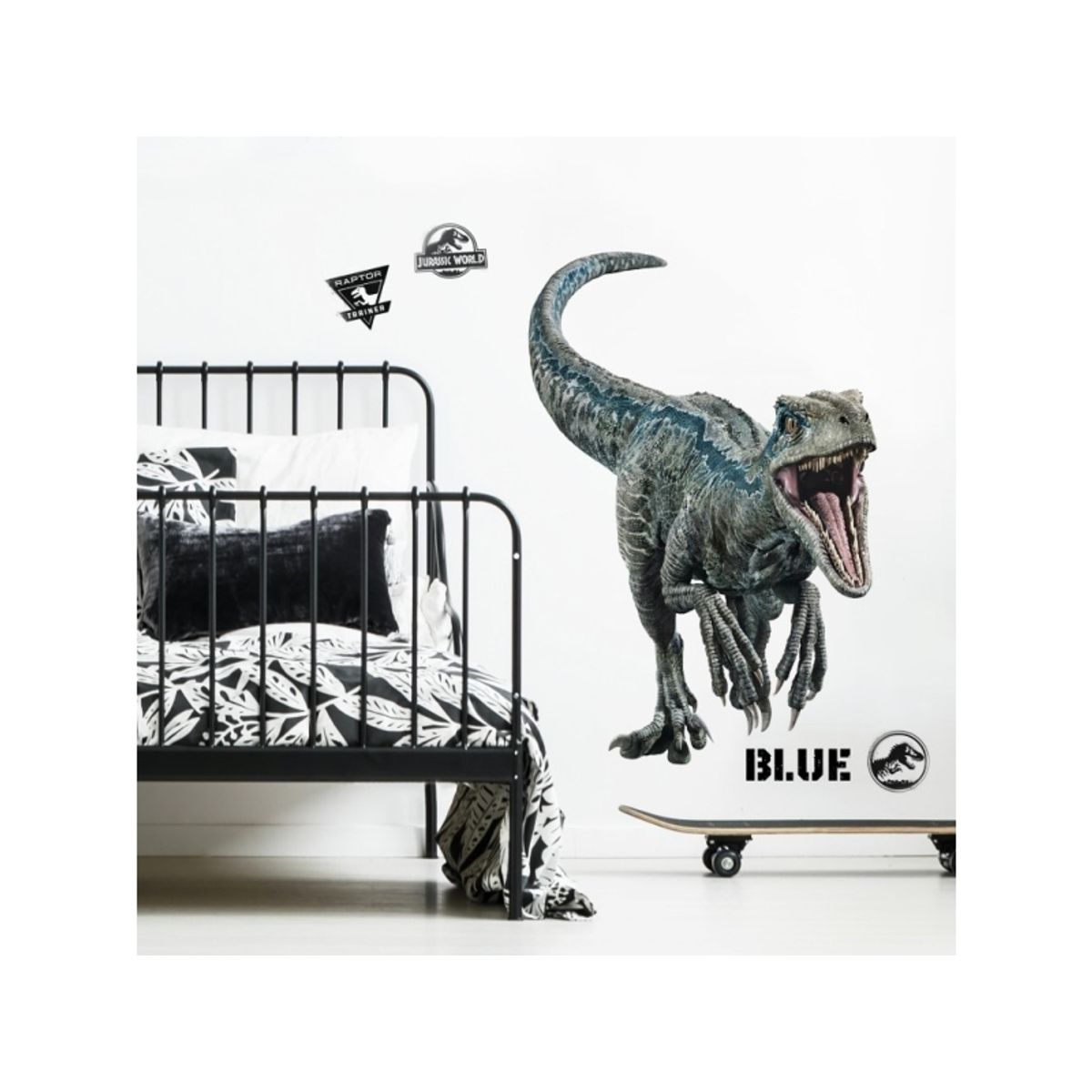 Jurassic World 2 Blue Velociraptor Gigant Wallsticker