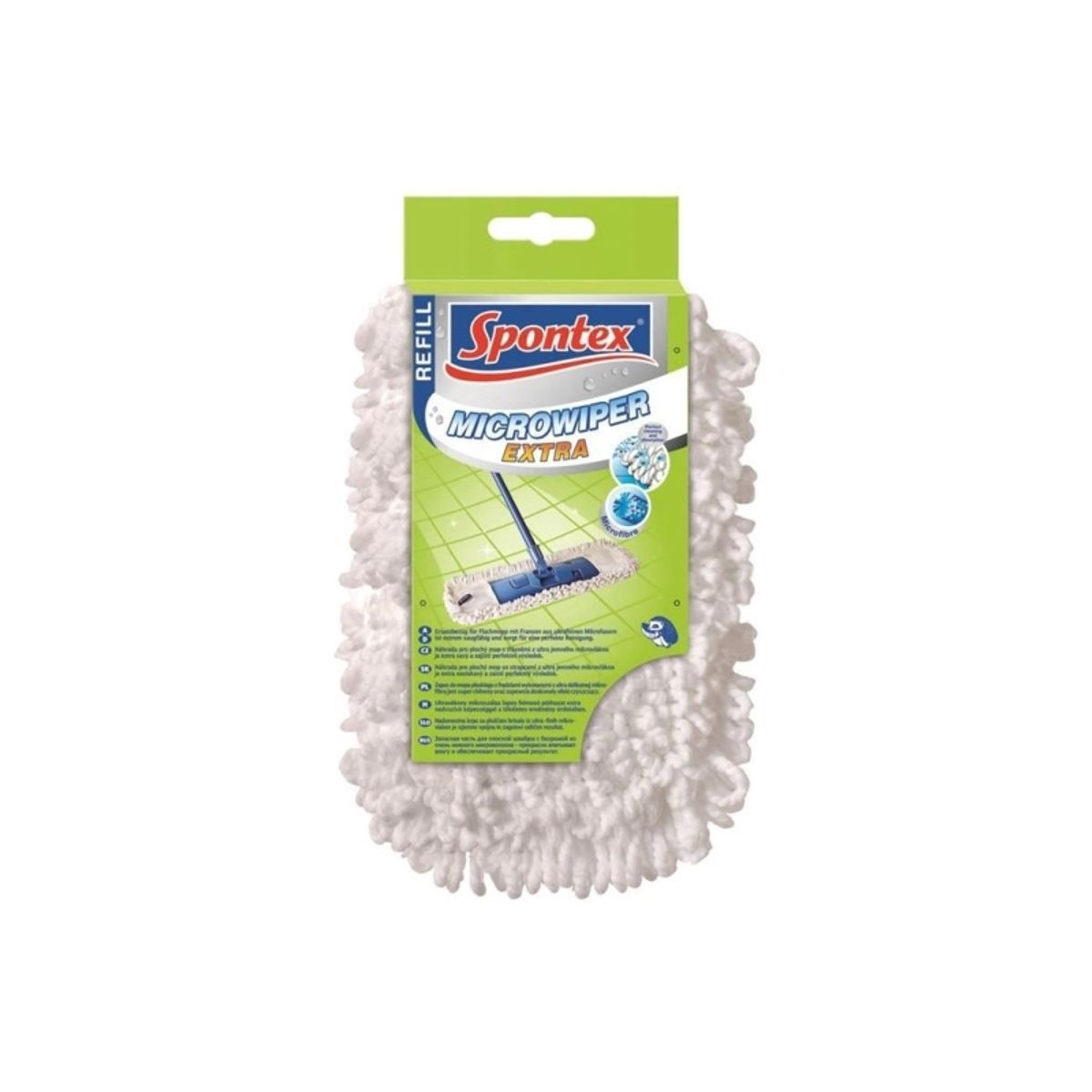 Spontex Flat Mop Refill Microwiper Extra