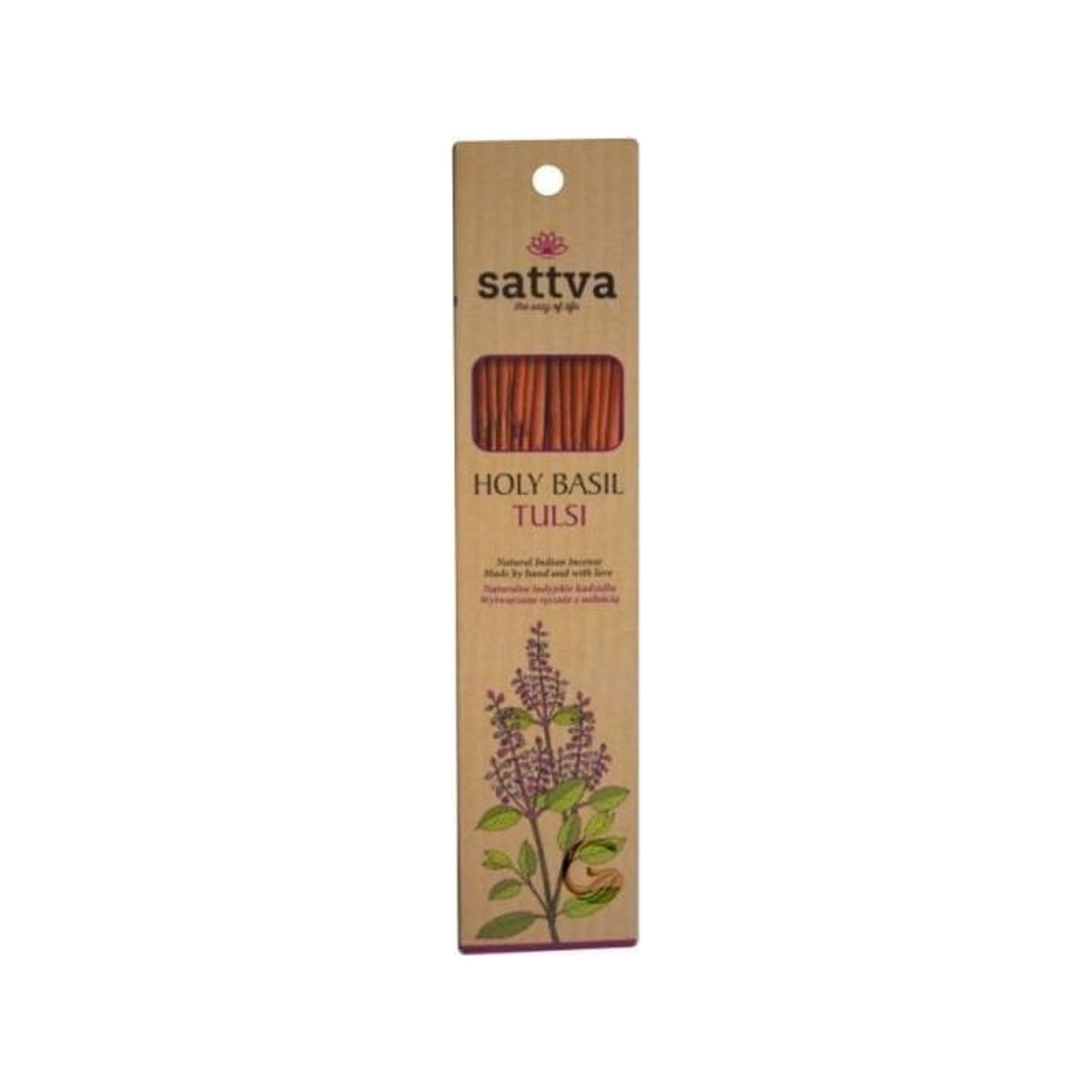 Sattva_Natural Indian Incense Natural Indian Holy Basil Incense 15Pcs