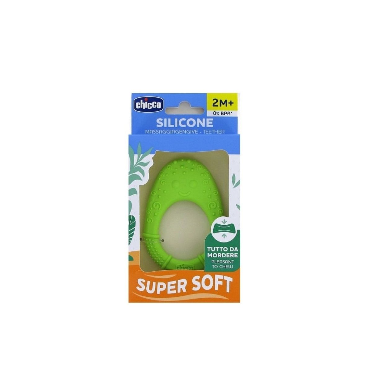 Chicco_Silikone Blød Avocado-Bidering 2M+