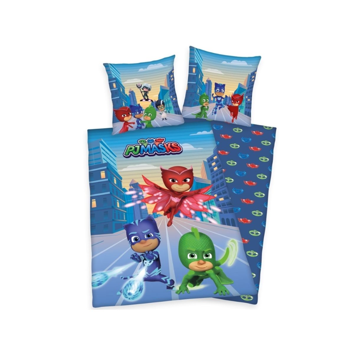 Pyjamasheltene (Pj Masks) Sengetøj - 100 Procent Bomuld