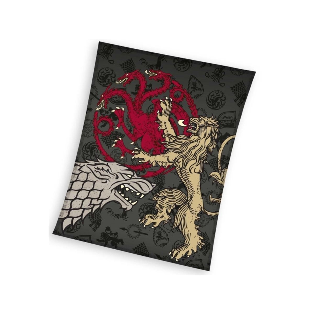 Game Of Thrones Coral Fleece Tæppe - 150 X 200 Cm