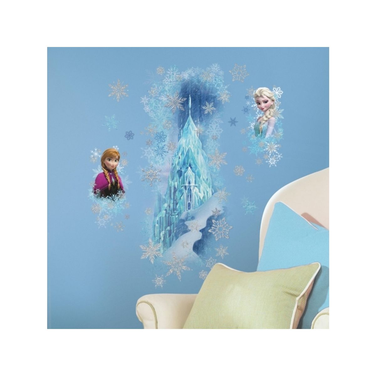 Disney Frost Slot Gigant Wallstickers Med Glitter