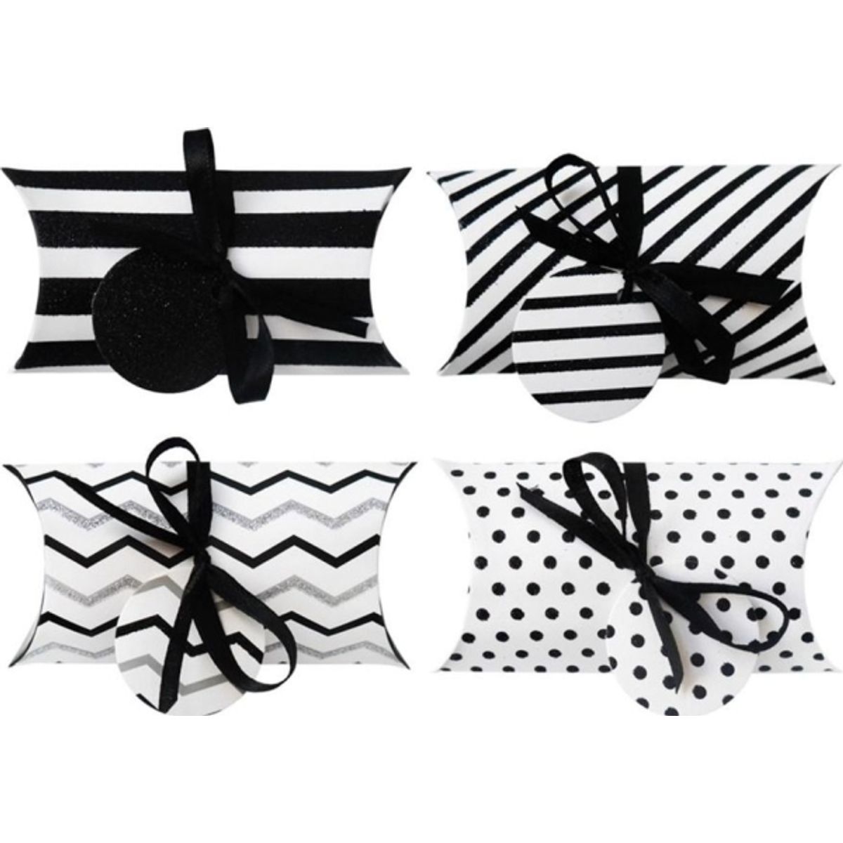 Incood Gift Box 15X7 White And Black 8Pcs