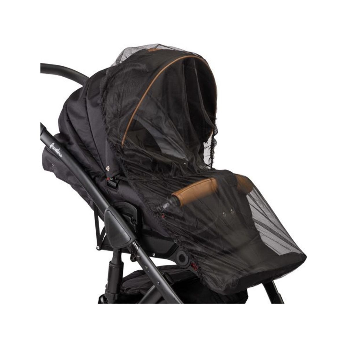 Caretero Mosquito Net For The Uniw Trolley Black Caretero