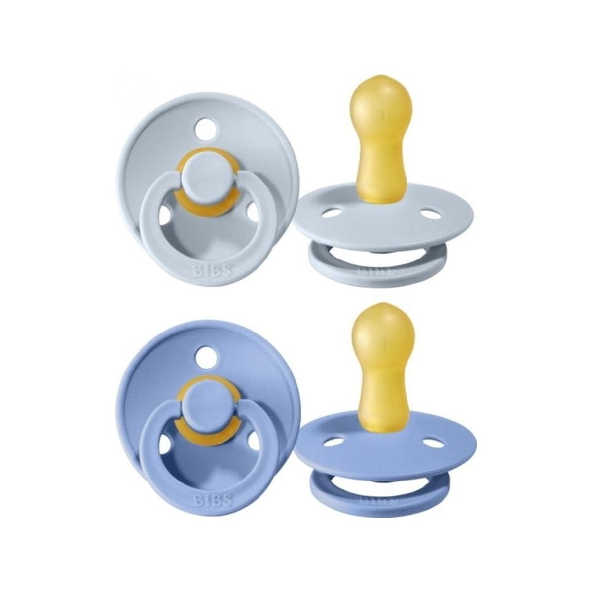 Hagesmække Soother 2-Pack S Sky Blue Baby Blue 0M+ Hagesmække