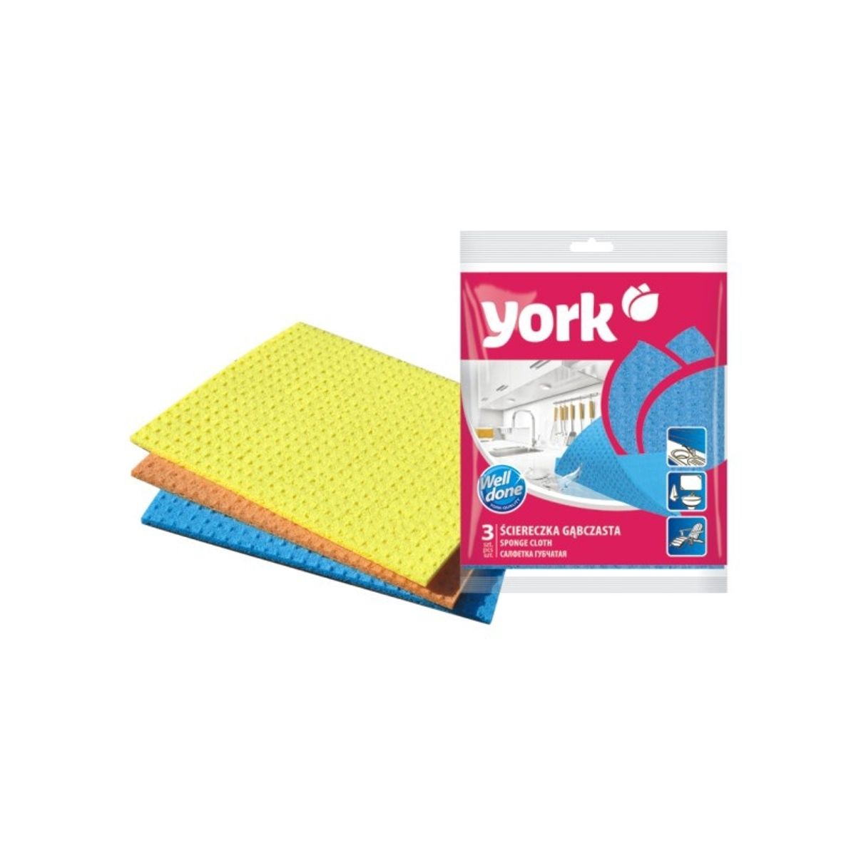 Napkin Spongy York 3Pc(2401)