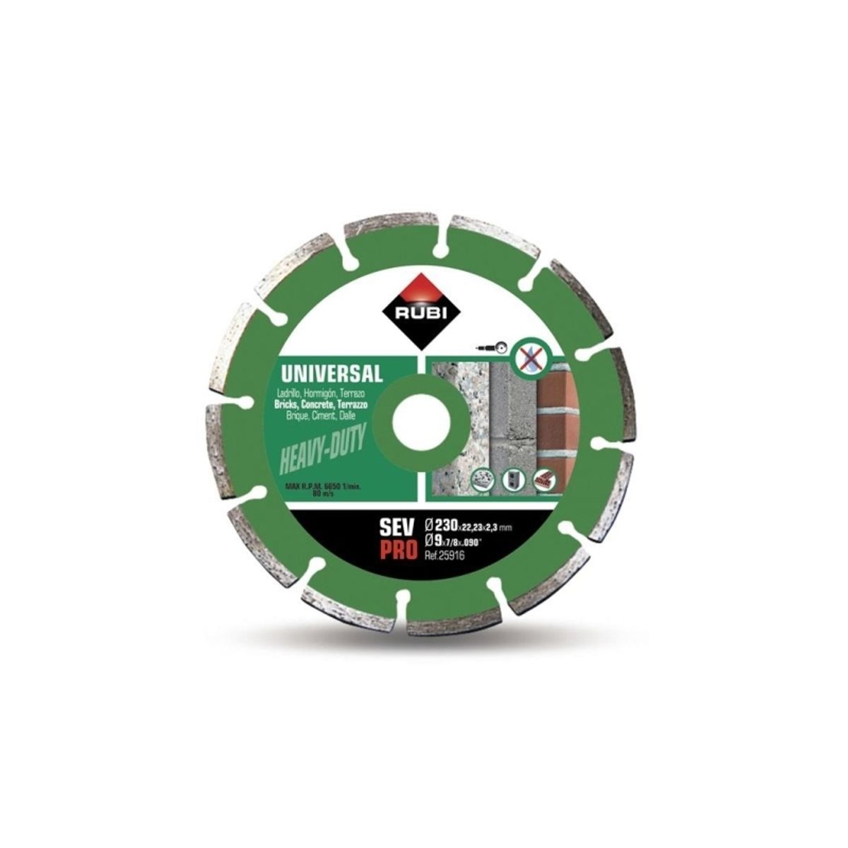 Rubi Diamond Blade Sev 230 Pro Segment Dry