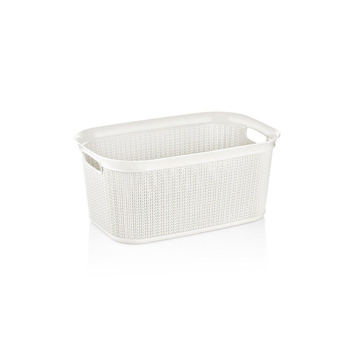 Ucsan Laundry Basket 38L Knit M-080 White