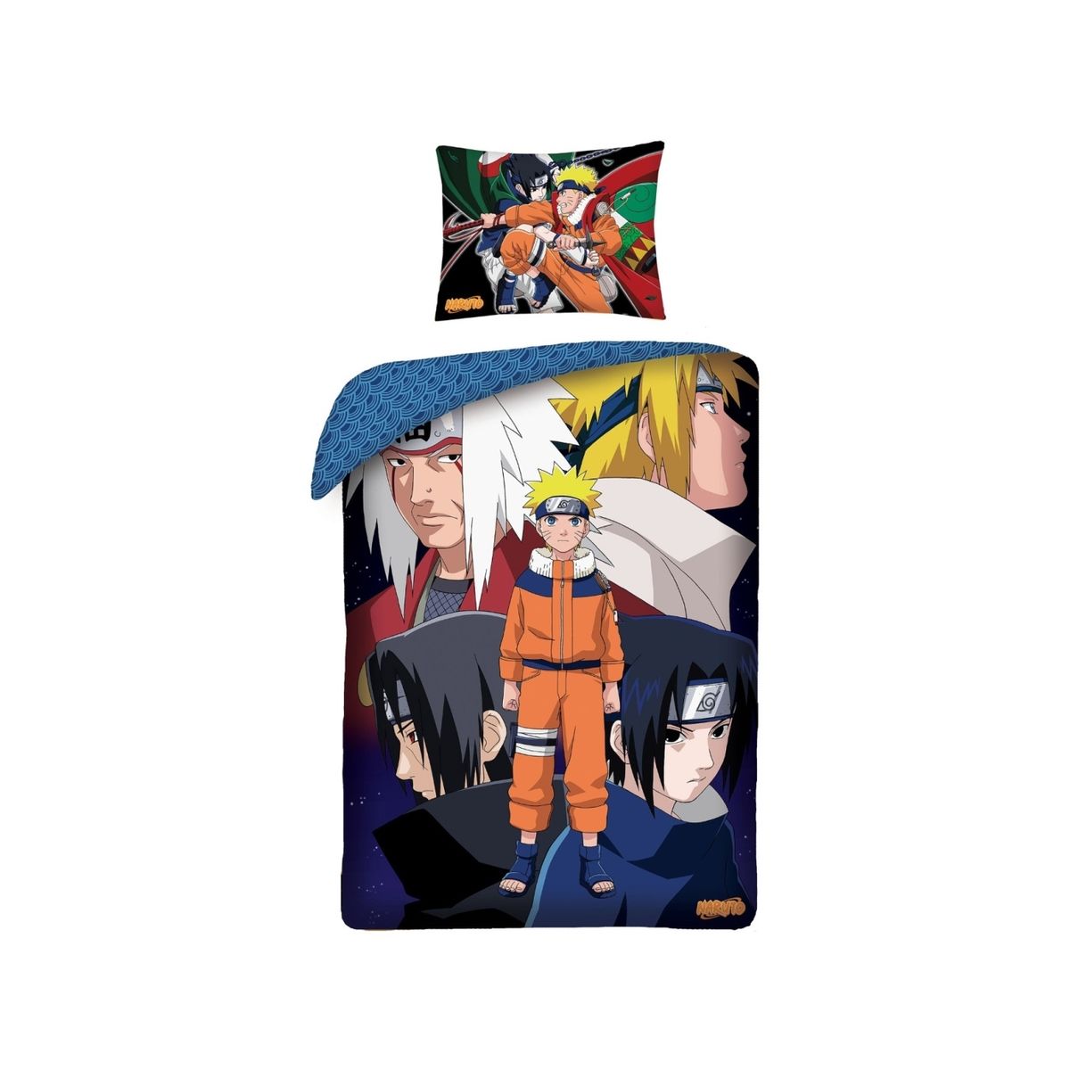 Naruto Sengetøj 140 X 200 Cm - 100 Procent Bomuld