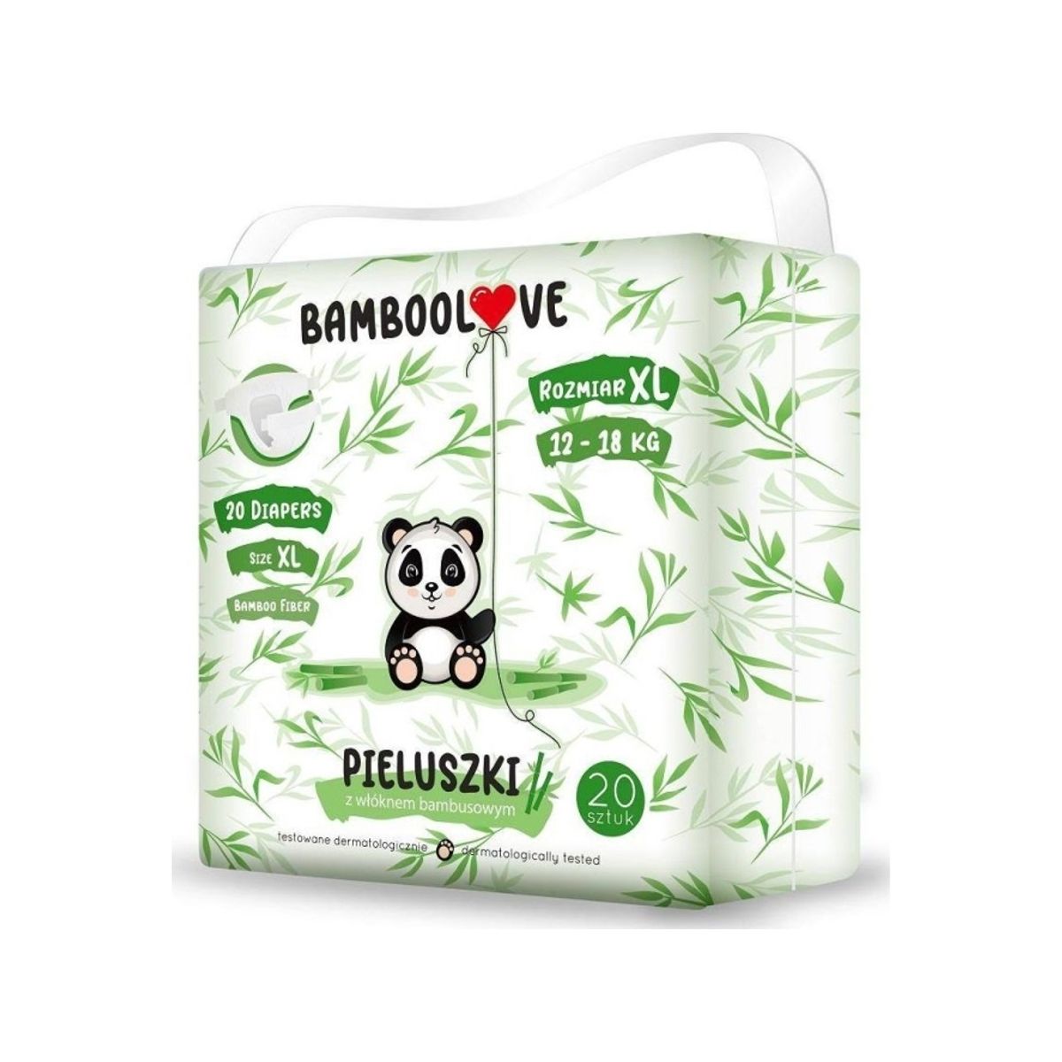 Bamboolove Bleer Med Bambusfibre Xl, 12-18 Kg, 20 Stk.