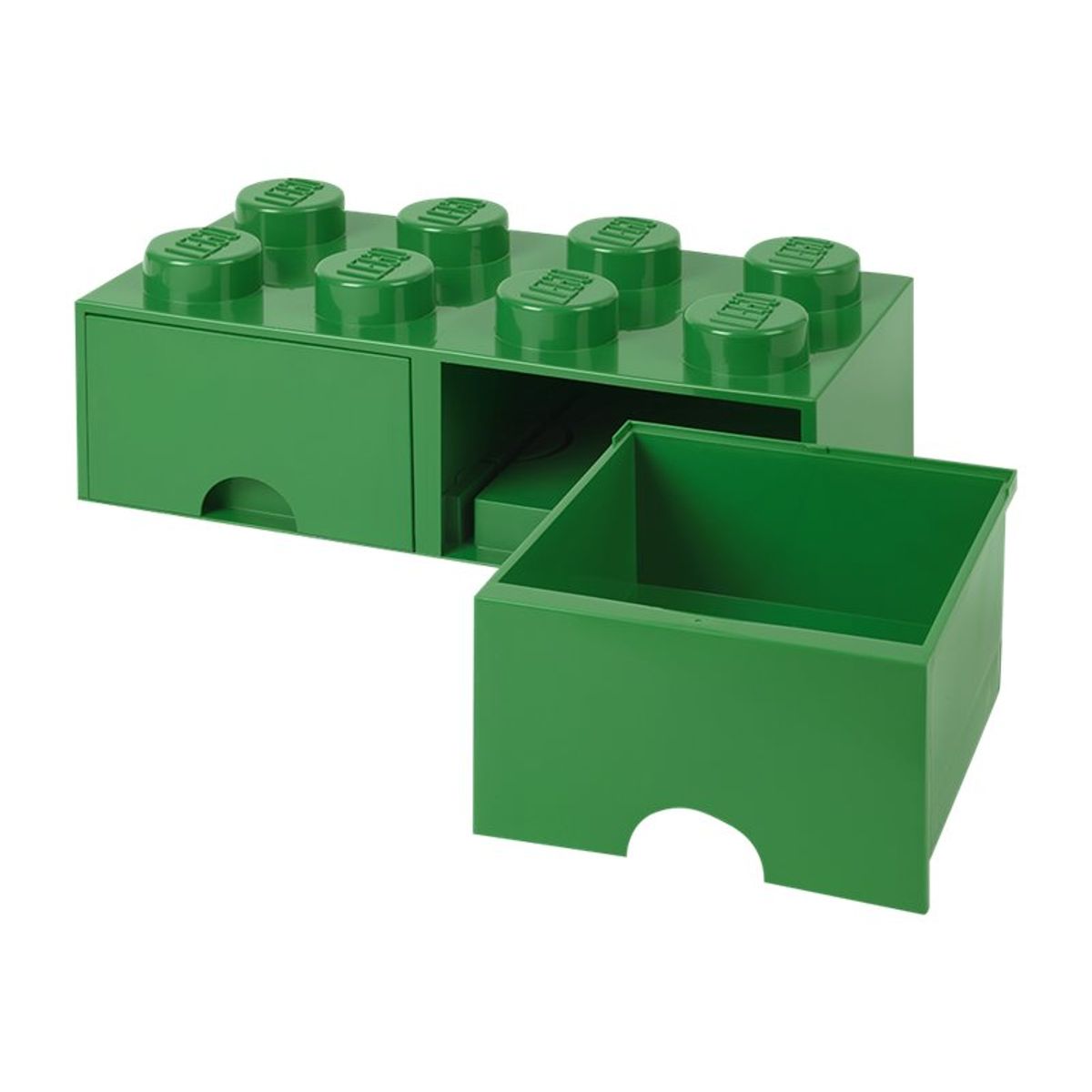 Lego Storage Opbevaringsskuffe - 8 Knopper - Grøn