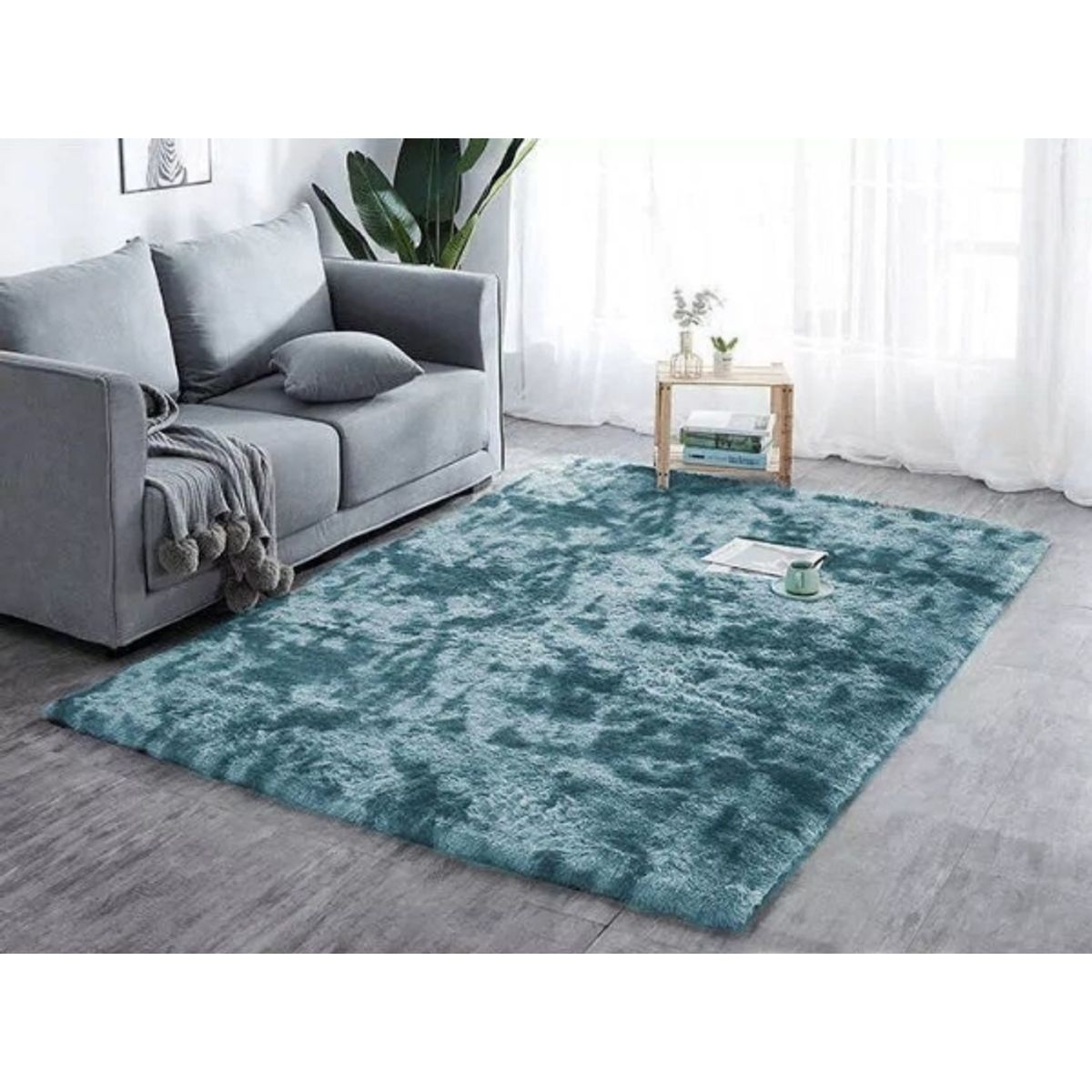 Strado Carpet Ombre Shaggy Strado 200X260 Ombrenavy (Dark Blue) Universal