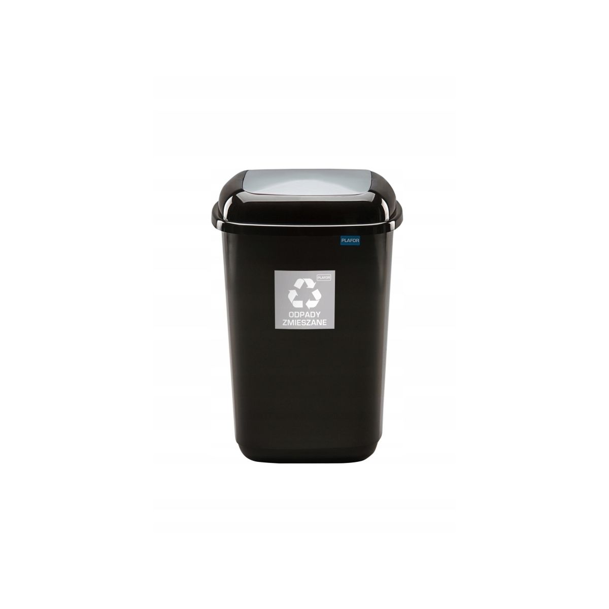 Plafor Bin 28 L- Recyccling - Silver