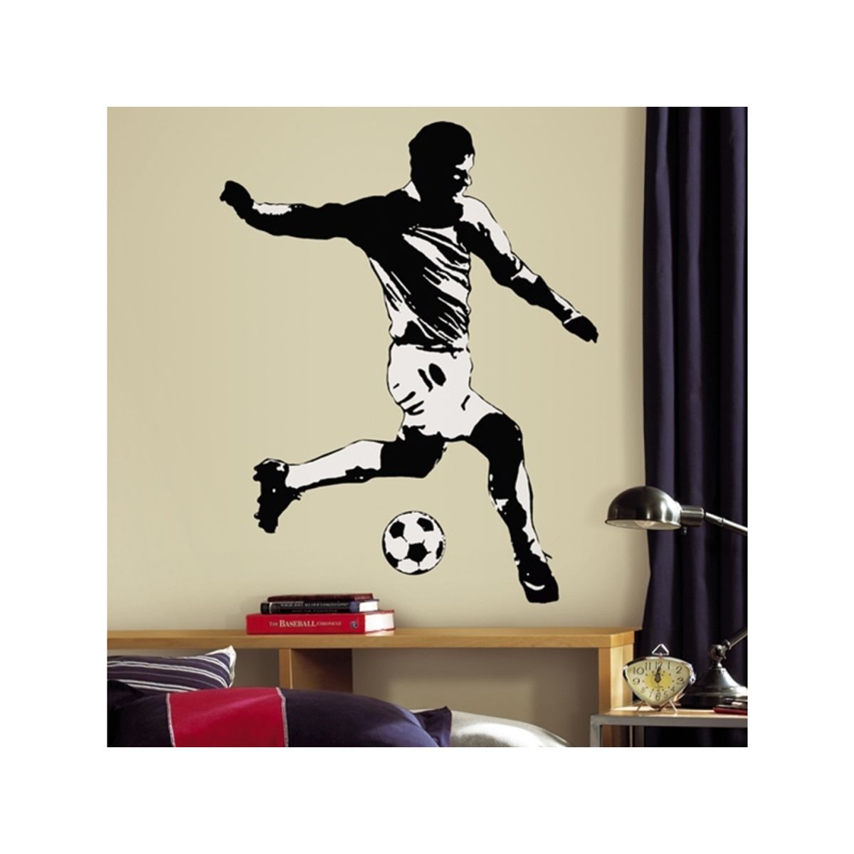 Fodboldspiller Wallstickers