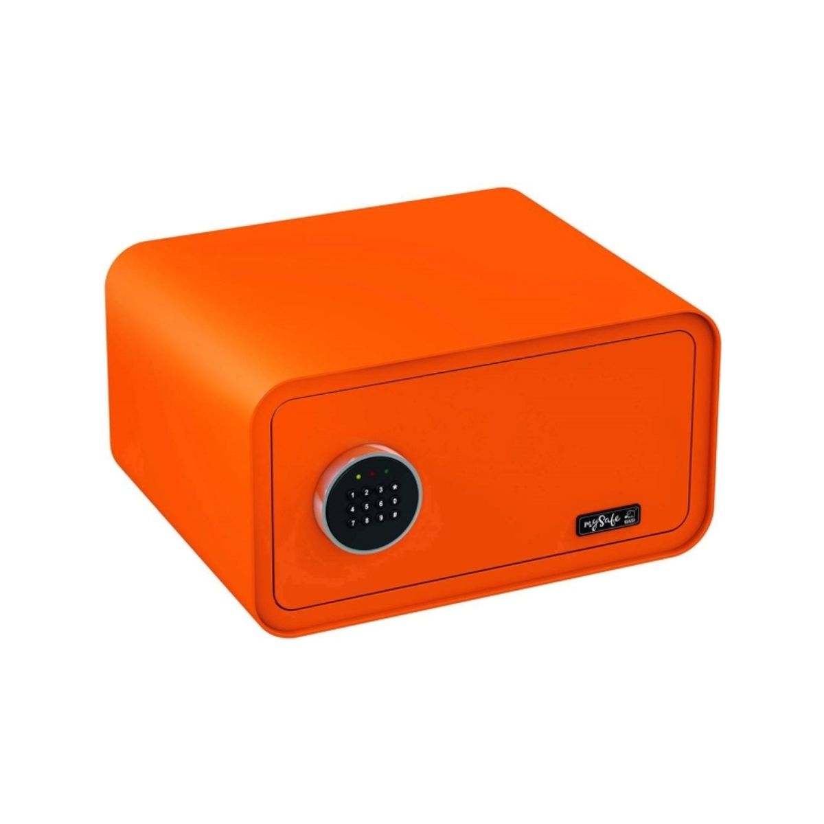 Basi Mysafe 430, Fritstående Pengeskab, Orange, Kode, Elektronisk, Væg, Batteri, Aa