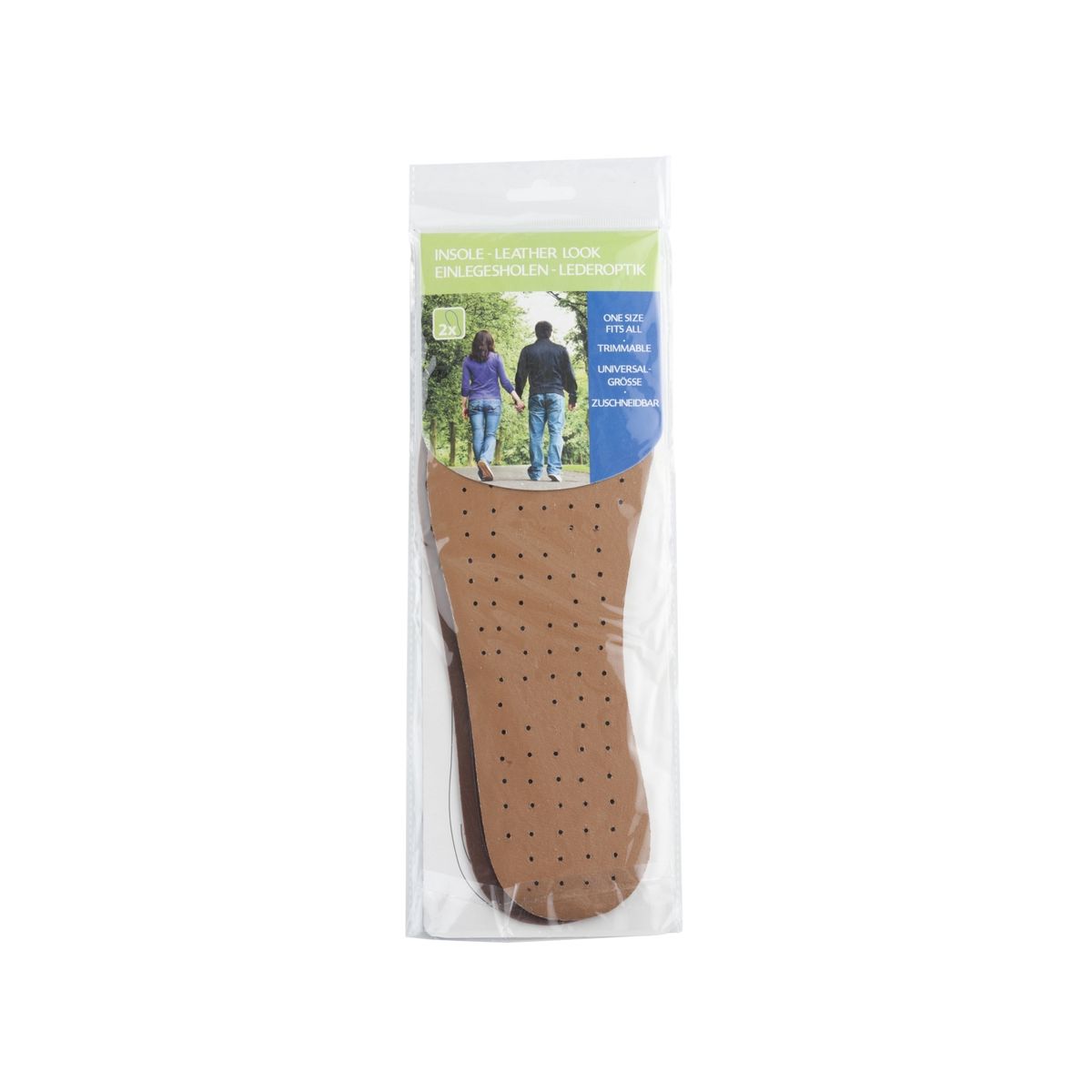 Nenurodyta_V Insoles Pu Leather 1 Pair