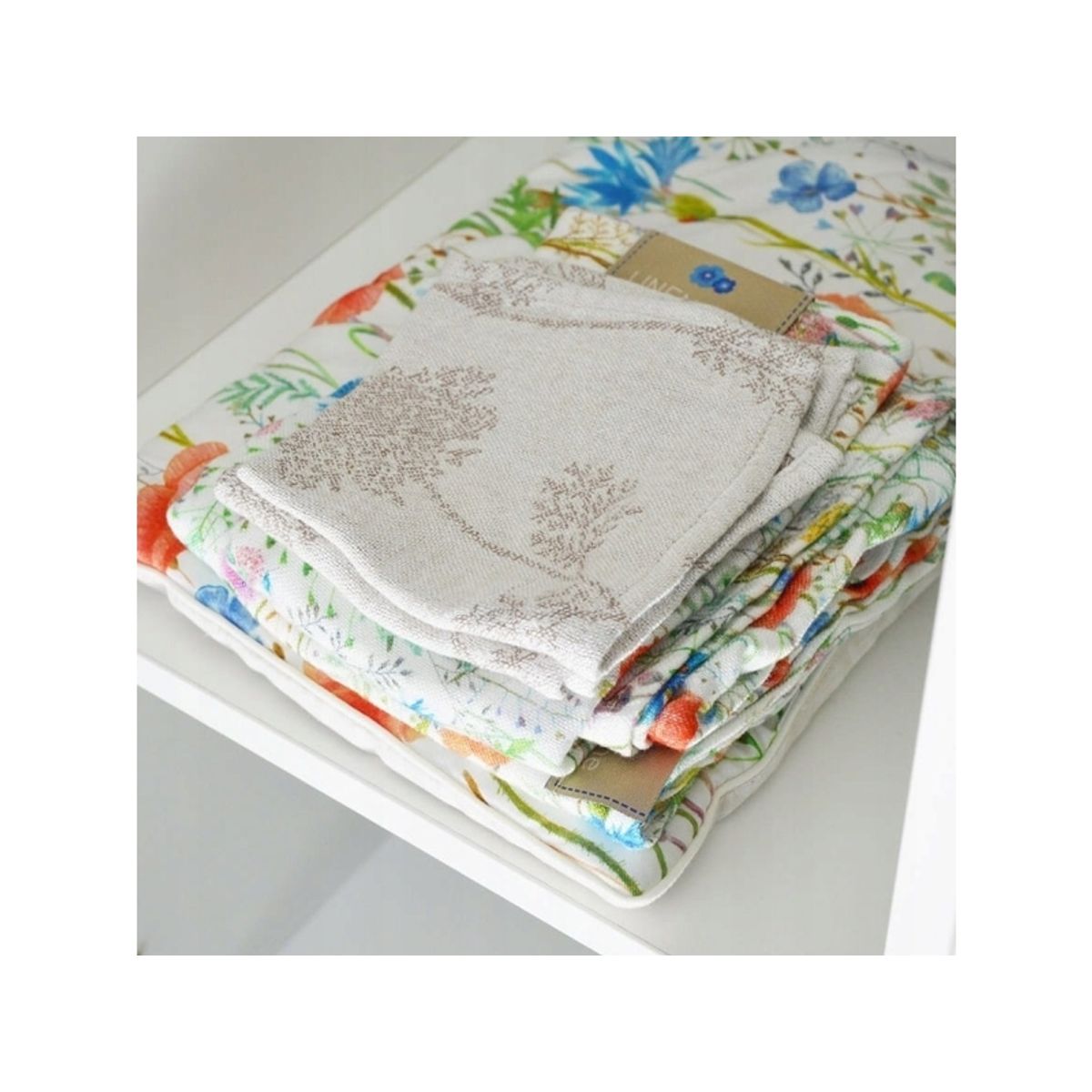 Texpol 90474-Bamboo-Linen Nappy 30X30 Cm-Wild Dill Jacquard