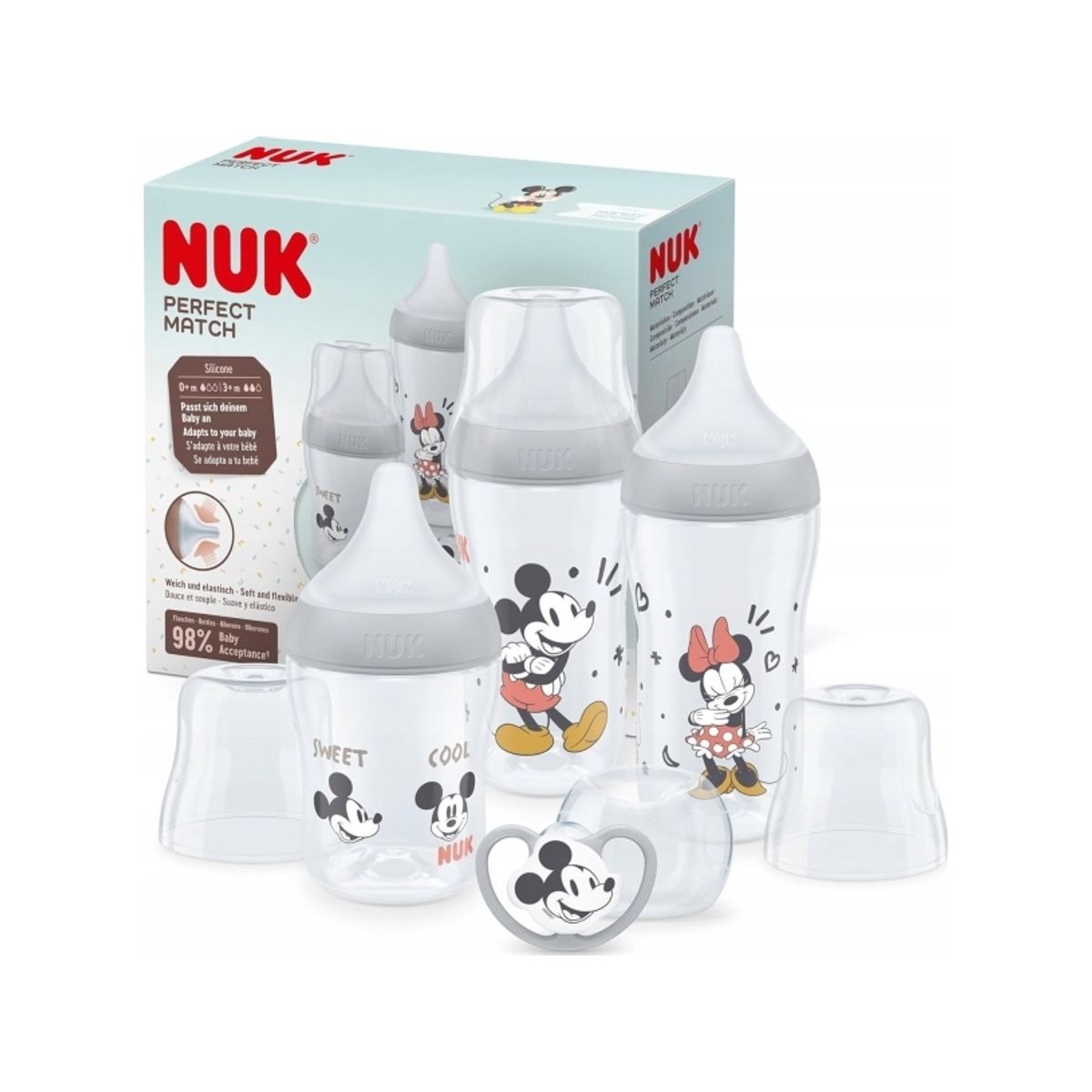 Nuk Perfect Match Disney Mickey Mouse Set Grau (10225330)