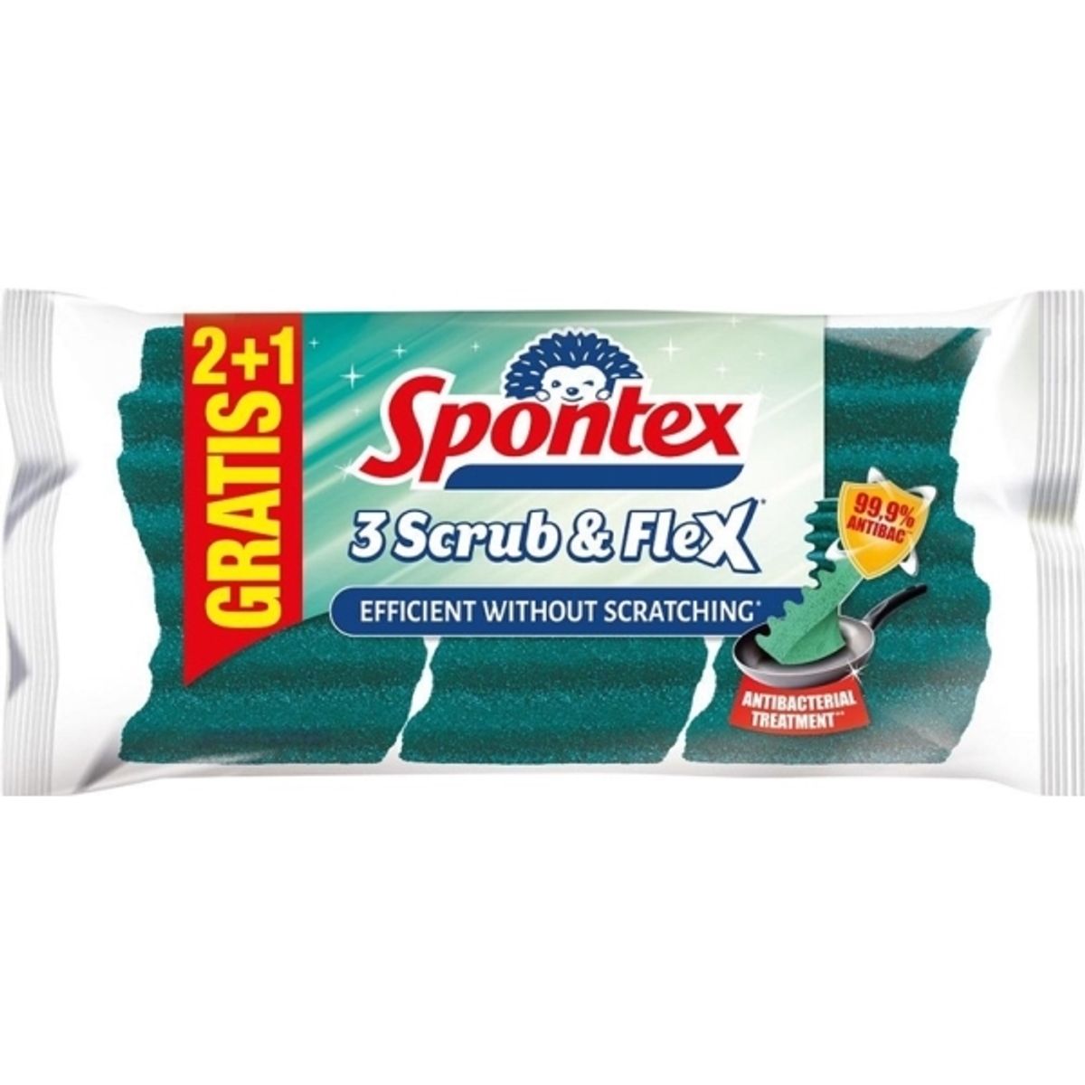 Spontex Spontex Kitchen Scrub Flexy 3 Stk 19400320...