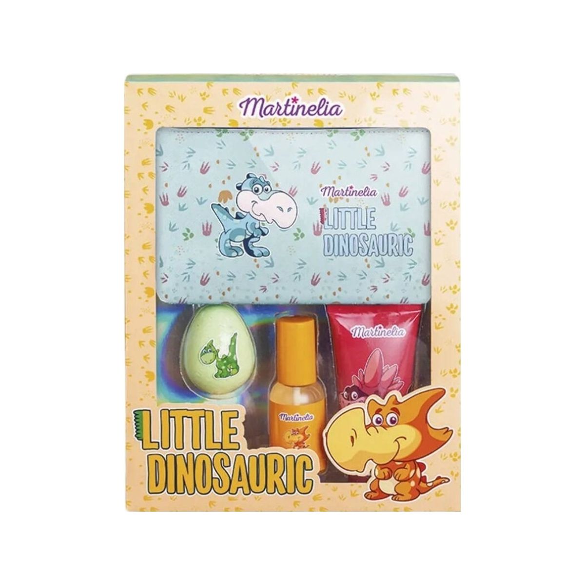 Martinelia_Set Little Dinosauric Shower Gel 100Ml + Body Mist 50Ml + Badebold 70G